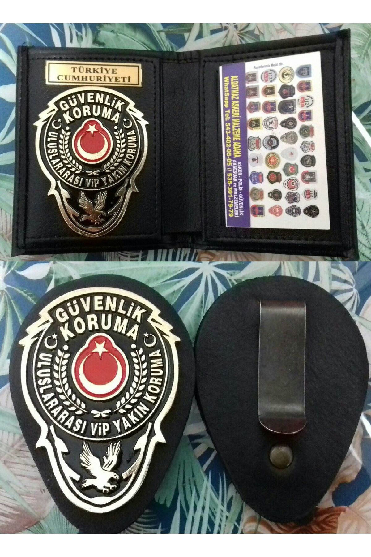 YENI TASARIM.YAKIN KORUMA ROZETLİ CÜZDANI v KEMER ROZETİ SATINAL.