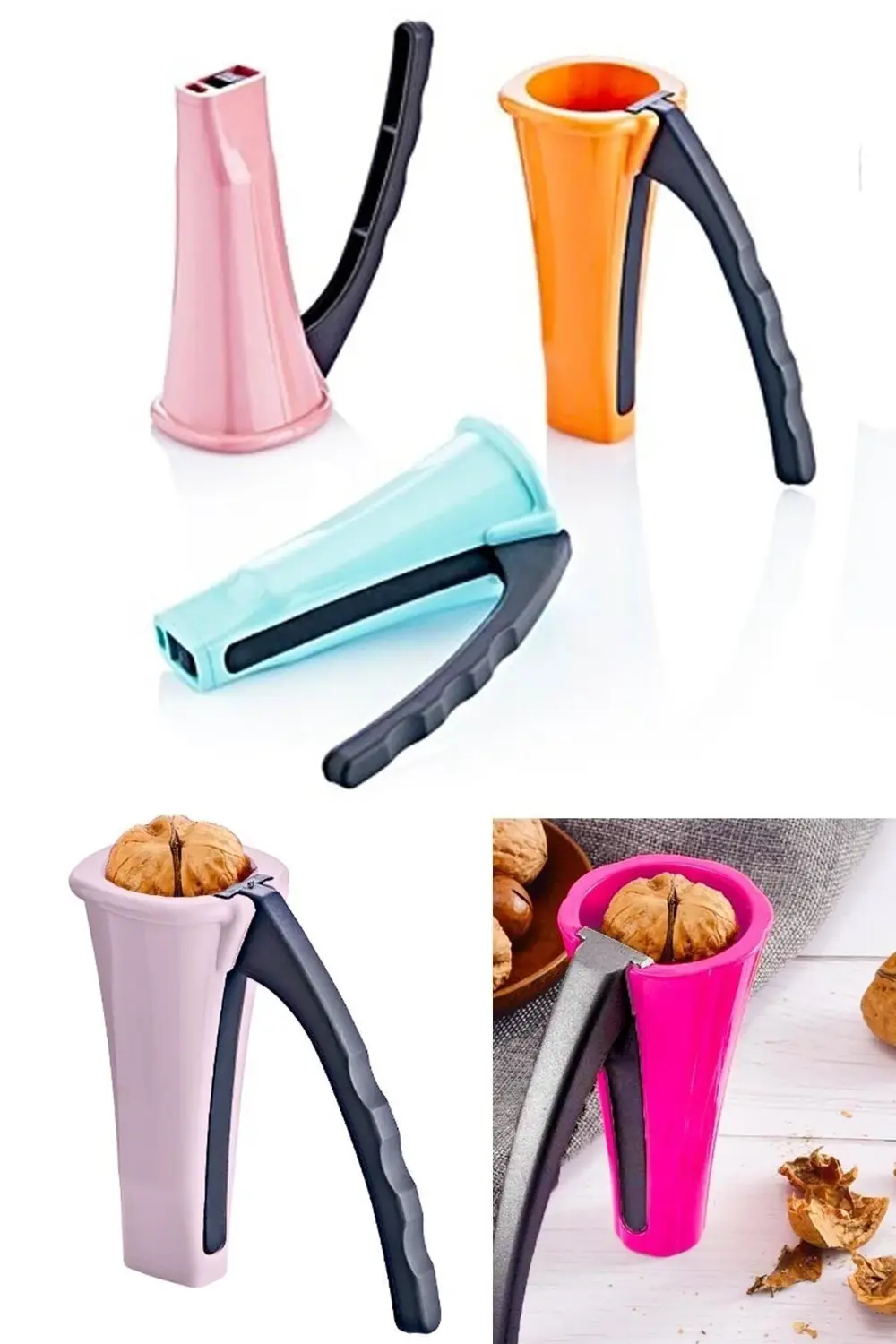 Yeni Tip Pratik Kabuk Kırıcı Plastik Ceviz Ve Fındık Kıracağı Cev