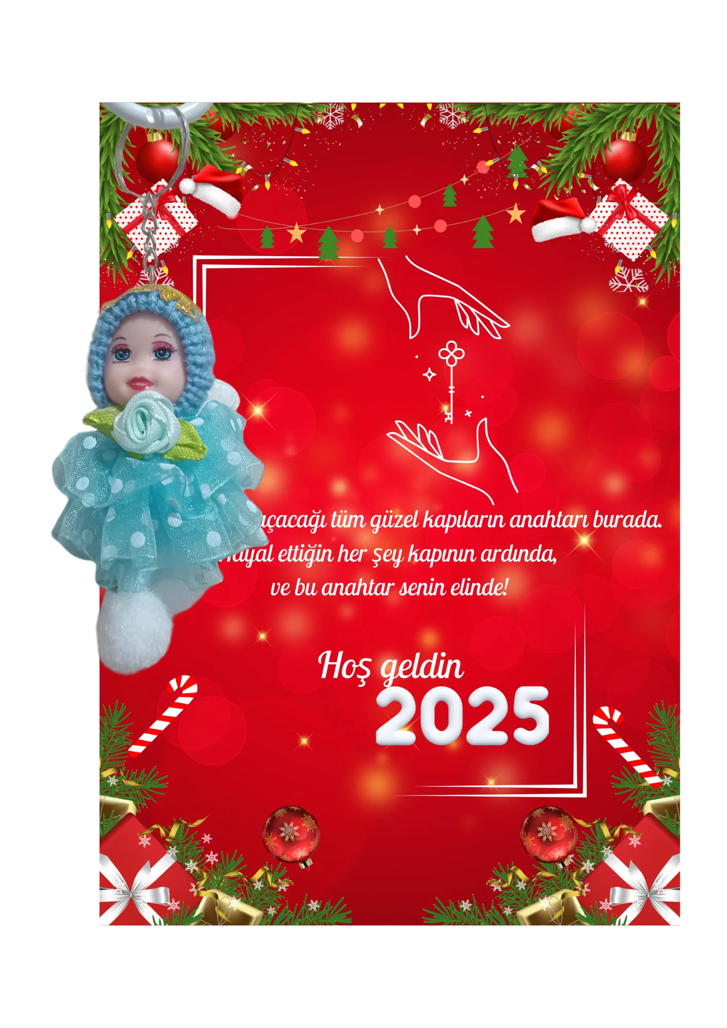 Yeni Yıl 2025 Kart Üzerinde Anahtarlık (Kişiye Özel Yazı Yazdırıl Yeni Yıl 2025 Kart Üzerinde Anahtarlık (Kişiye Özel Yazı Yazdırıl