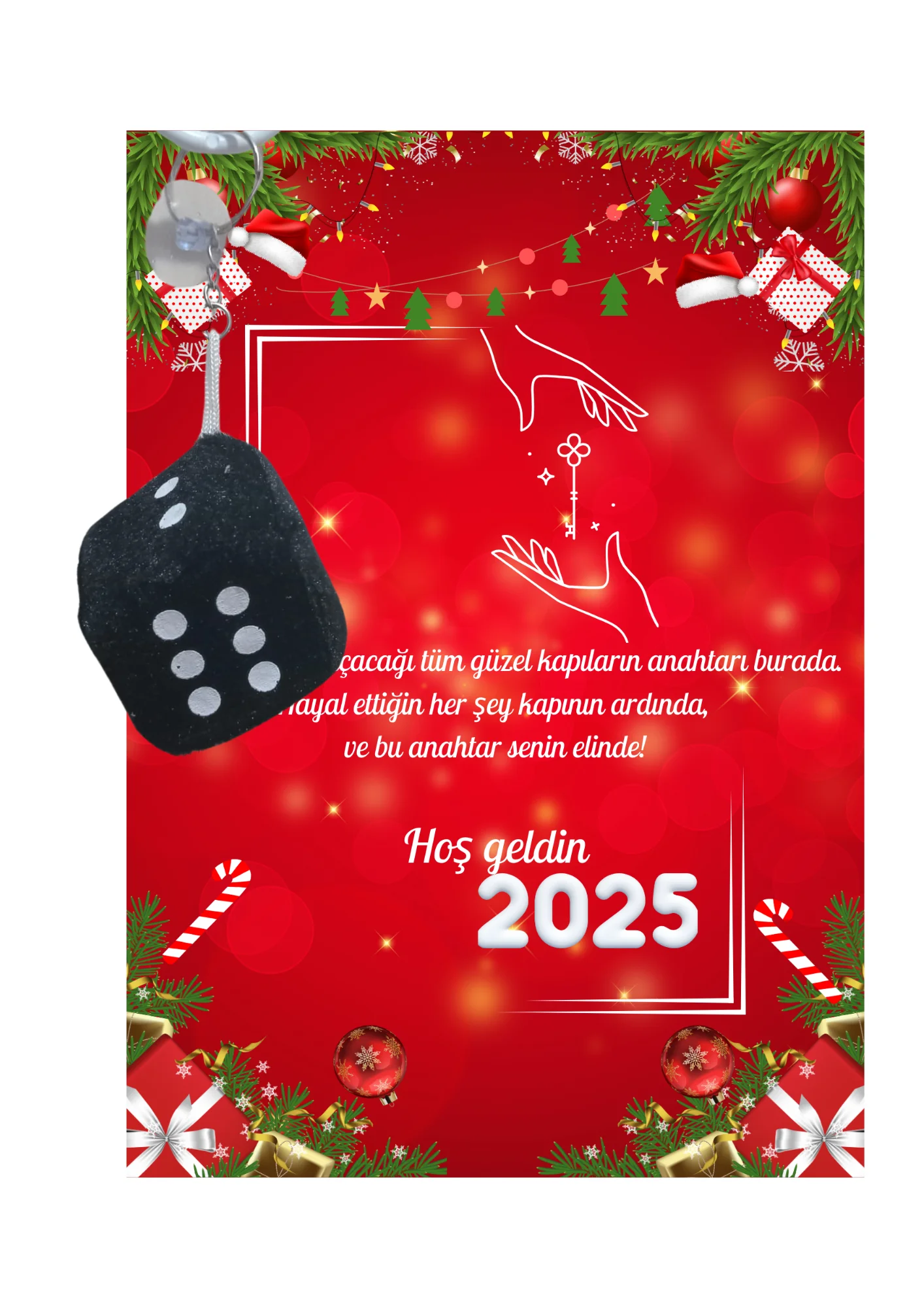 Yeni Yıl 2025 Kart Üzerinde Anahtarlık (Kişiye Özel Yazı Yazdırıl Yeni Yıl 2025 Kart Üzerinde Anahtarlık (Kişiye Özel Yazı Yazdırıl