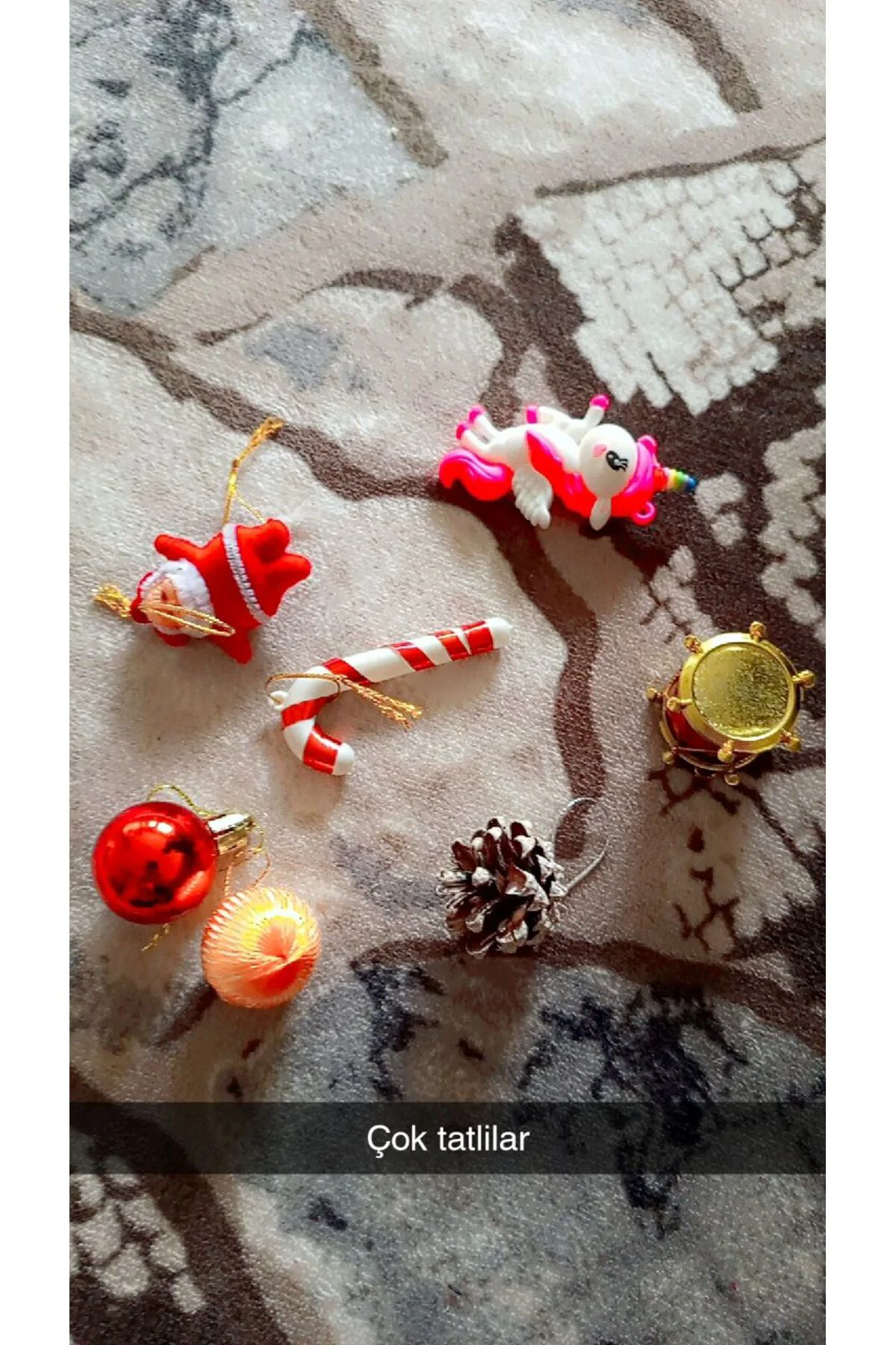 Yeni yıl yilbasi noel temalı 3 lu figürlü supriz 1 paket
