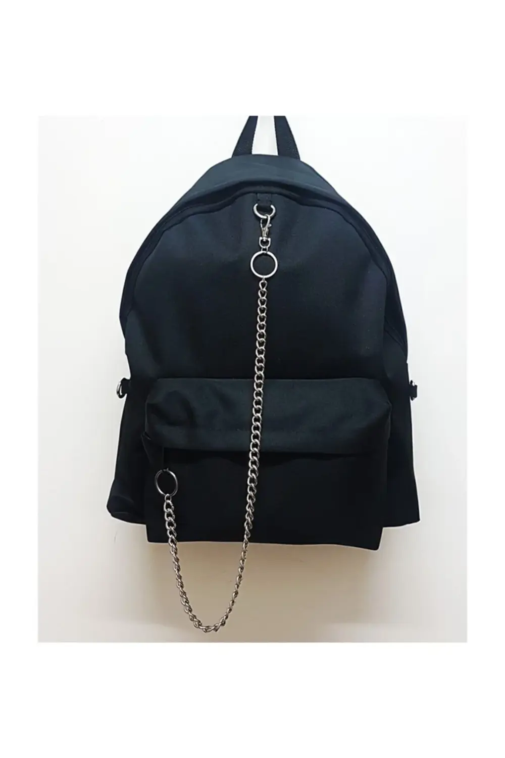 Yeni Zincirli Tek Gözlü Siyah Sırt Çantası