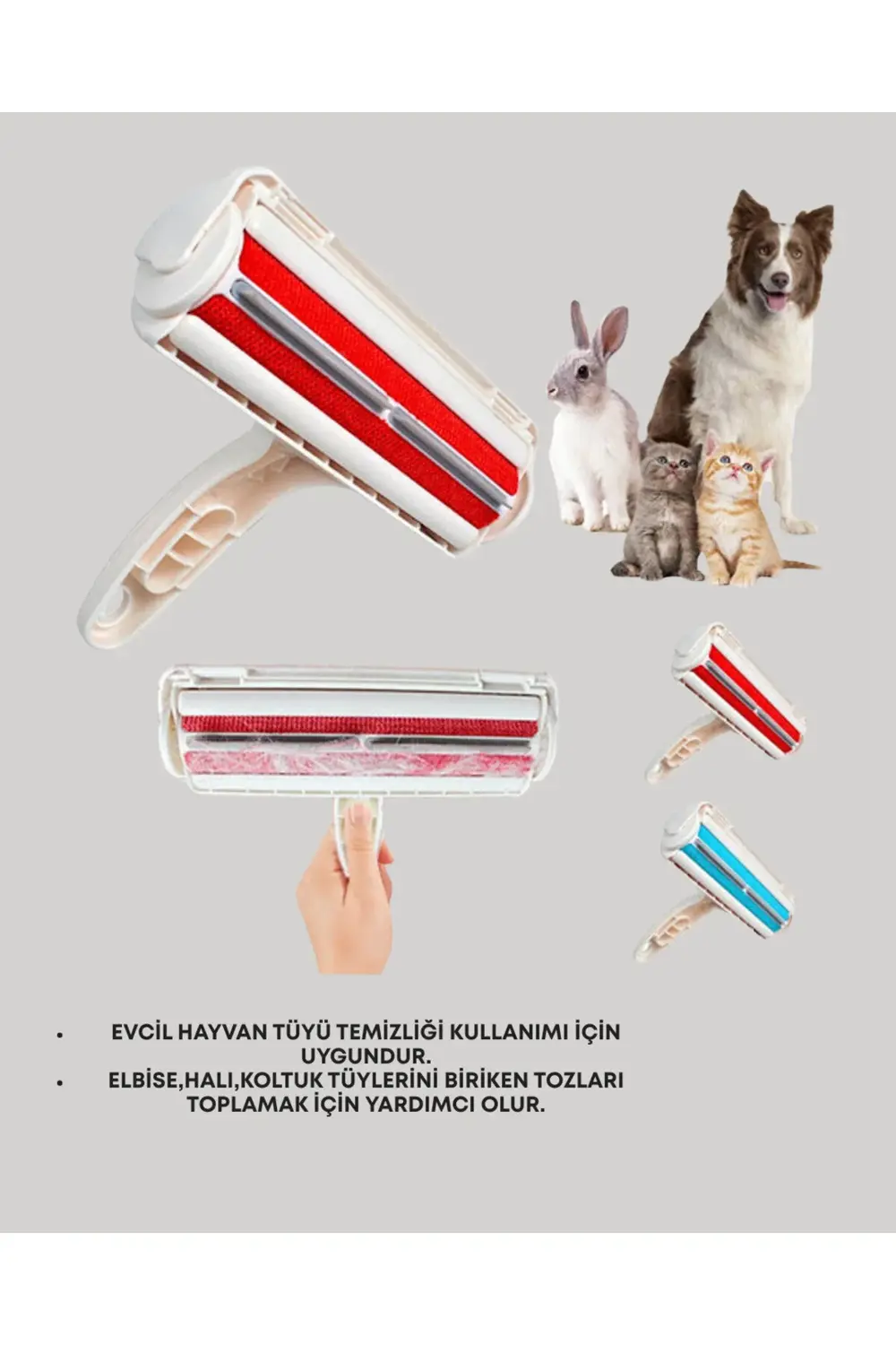 Yeniden Kullanılabilir Evcil Hayvan Tüy Toplayıcı – Pratik ve Eko