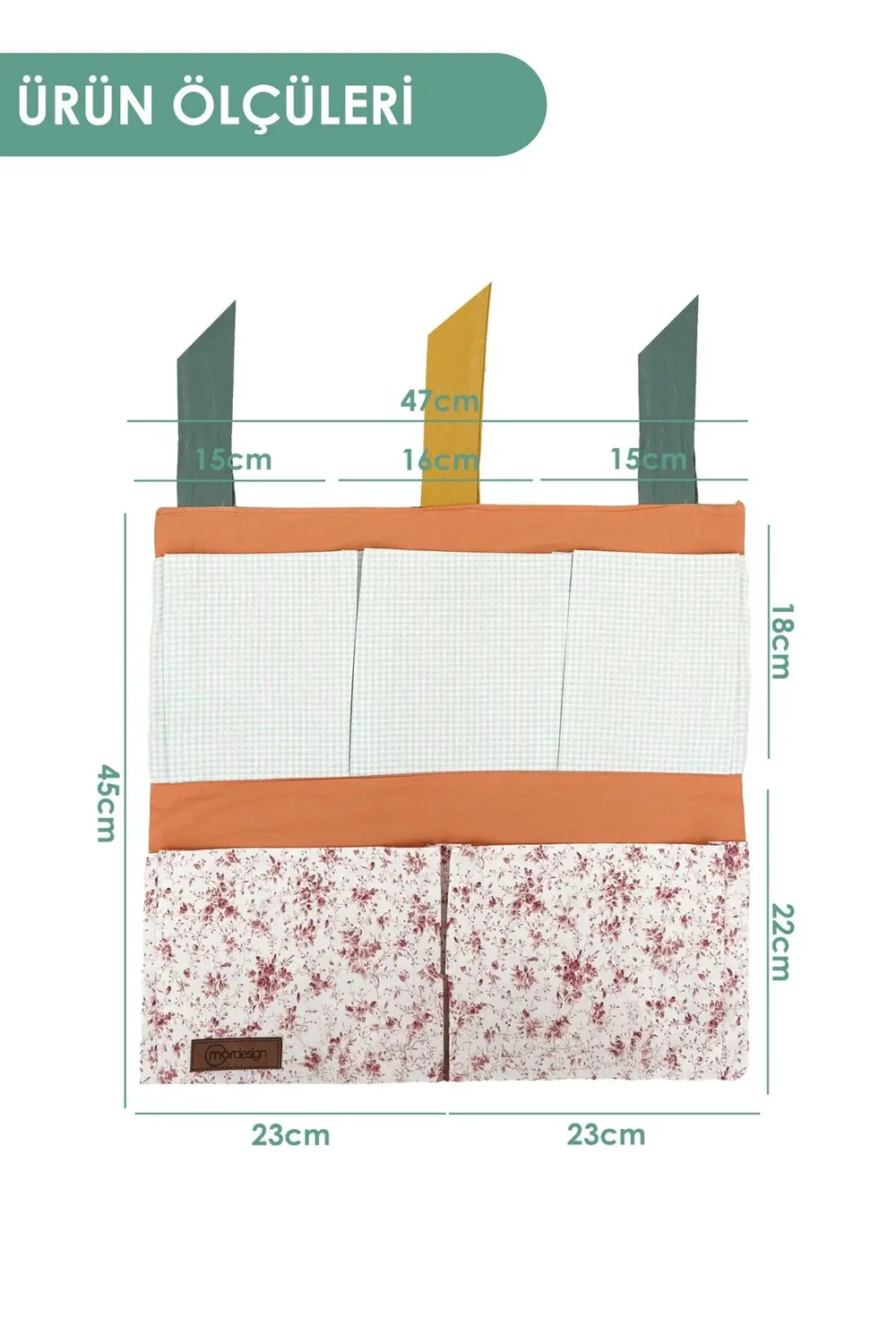 Yenidoğan Beşik Yanı Düzenleyici,5 Cepli Bebek Odası Organizeri,A