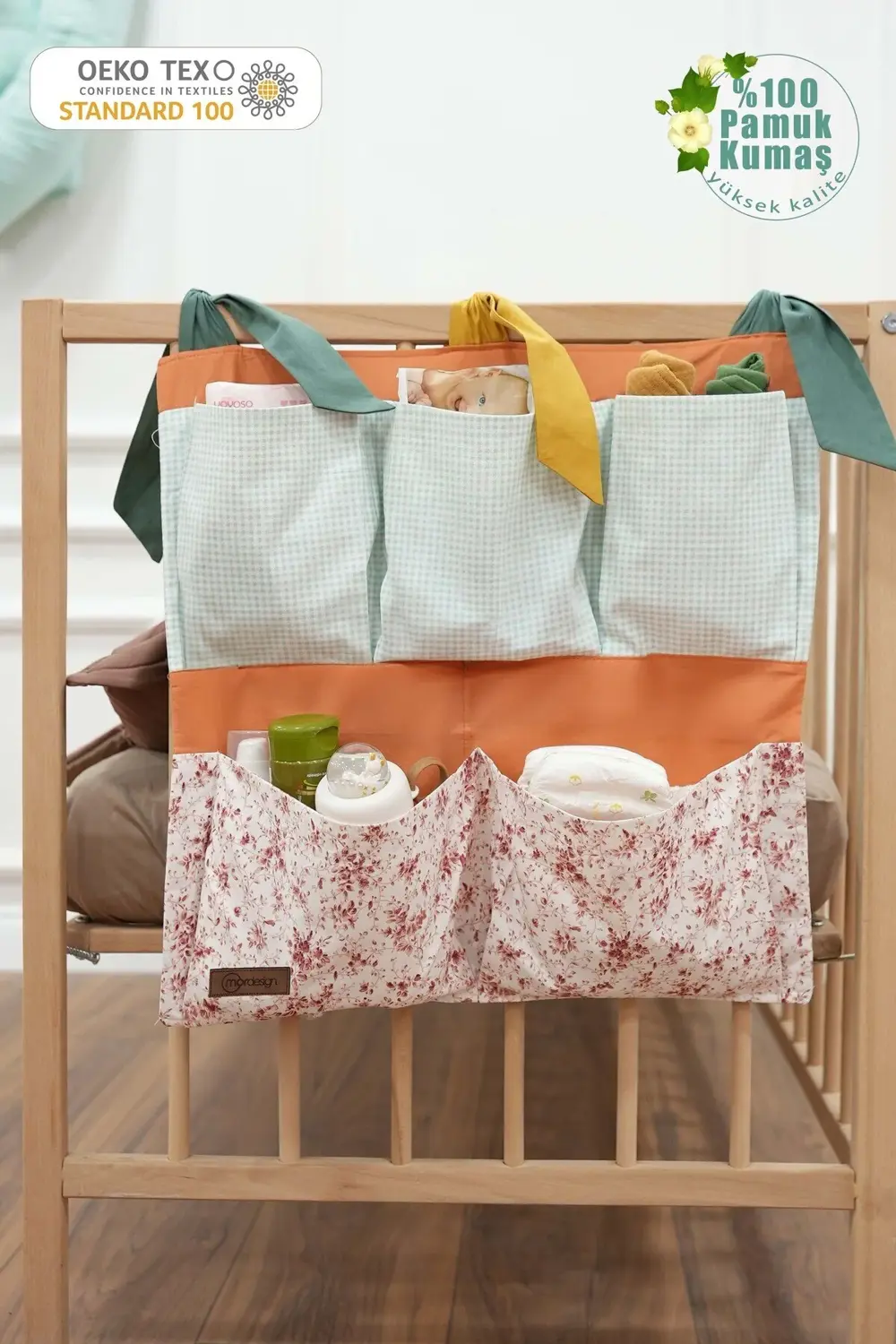 Yenidoğan Beşik Yanı Düzenleyici,5 Cepli Bebek Odası Organizeri,A