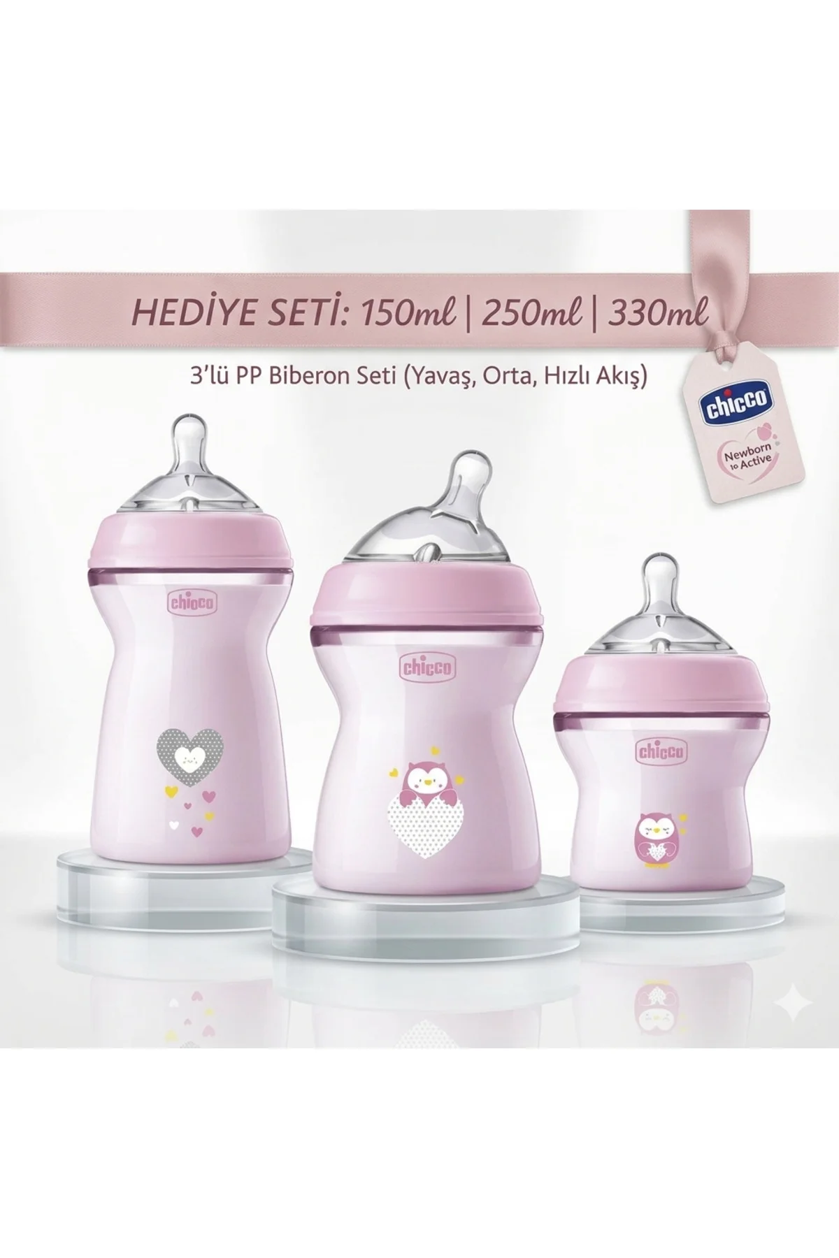 Yenidoğan Biberon Seti 0-6 AY Sağlıklı Plastik PP Set