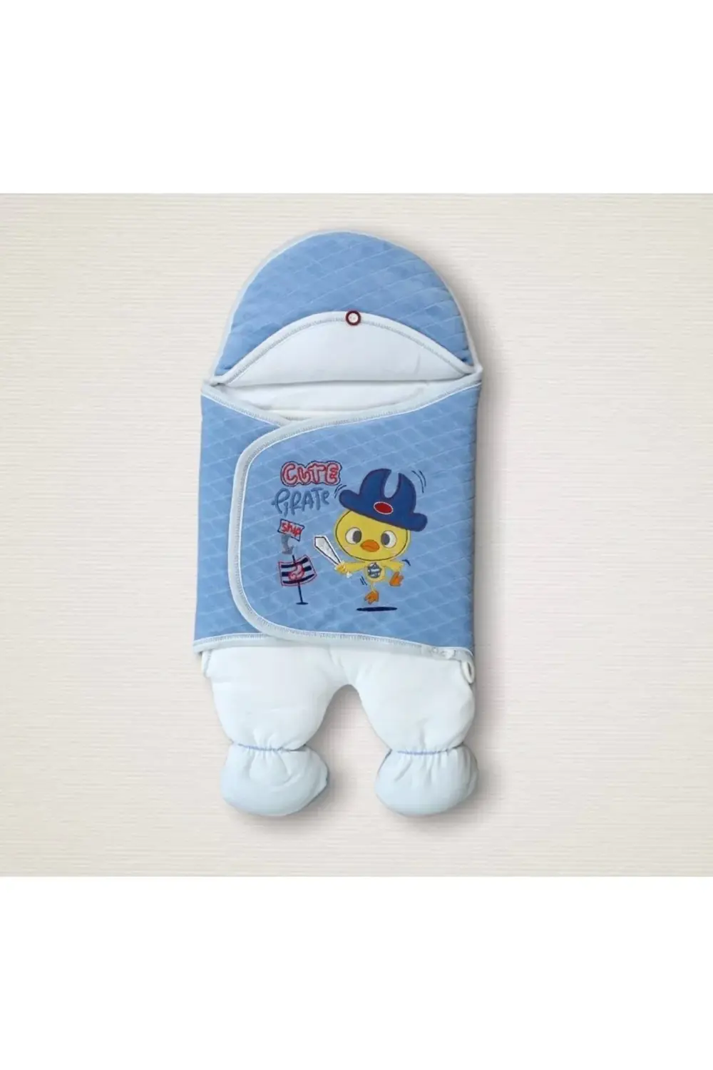 Yenidoğan Cesur Şovalye Civciv Nakışlı Şapkalı Erkek Ayaklı Kunda