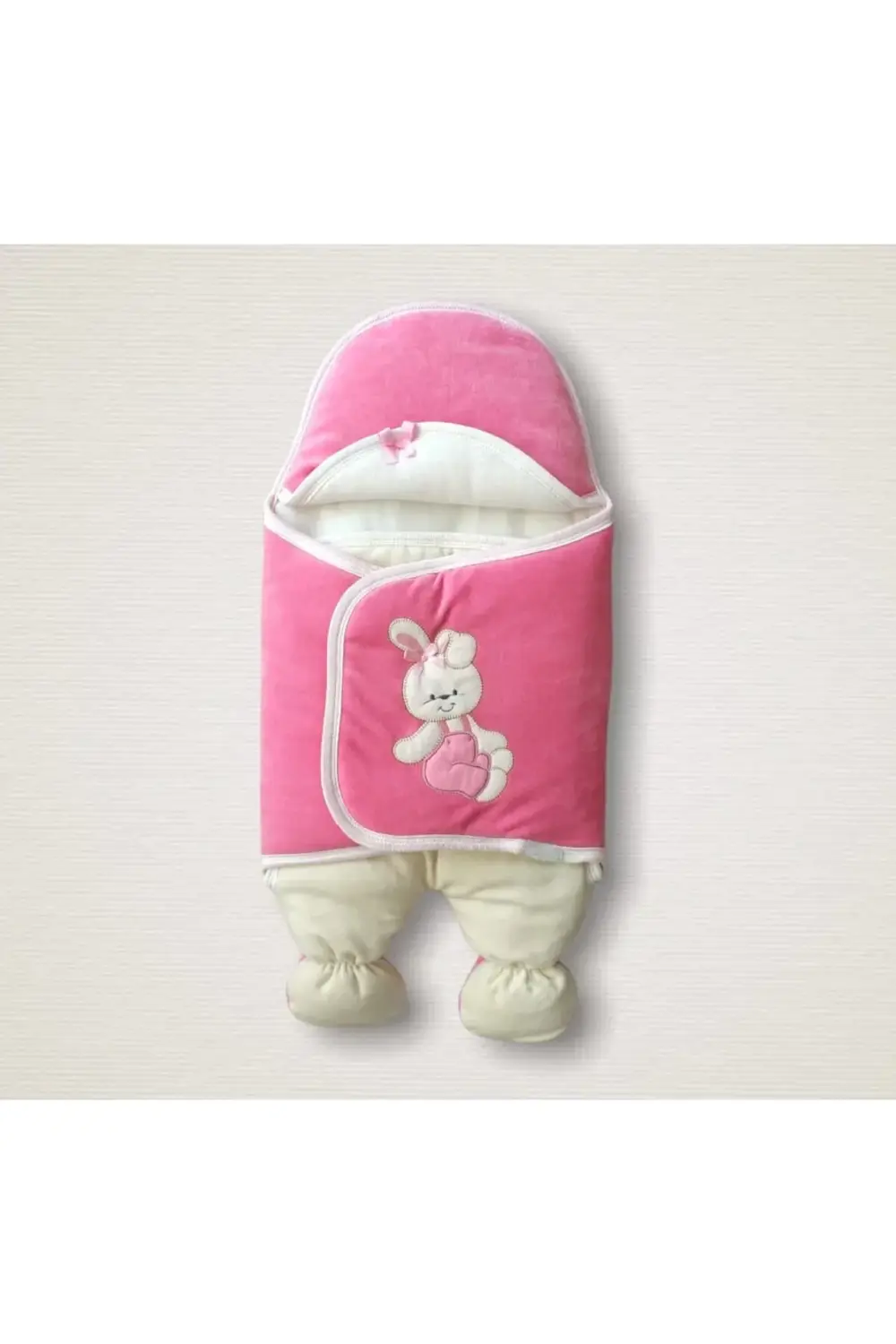 Yenidoğan Kadife Kumaş Ayıcık Nakışlı Şapkalı Kız Erkek Bebek Aya Yenidoğan Kadife Kumaş Ayıcık Nakışlı Şapkalı Kız Erkek Bebek Aya