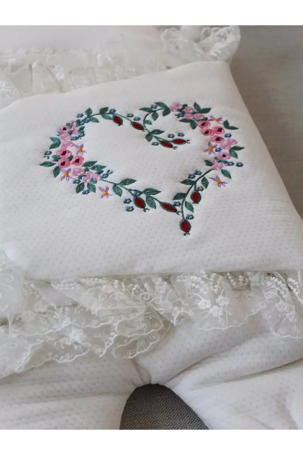 Yenidoğan Kapitone Anadolunun Kalbi Nakışlı Ayaklı Kız Erkek Bebe