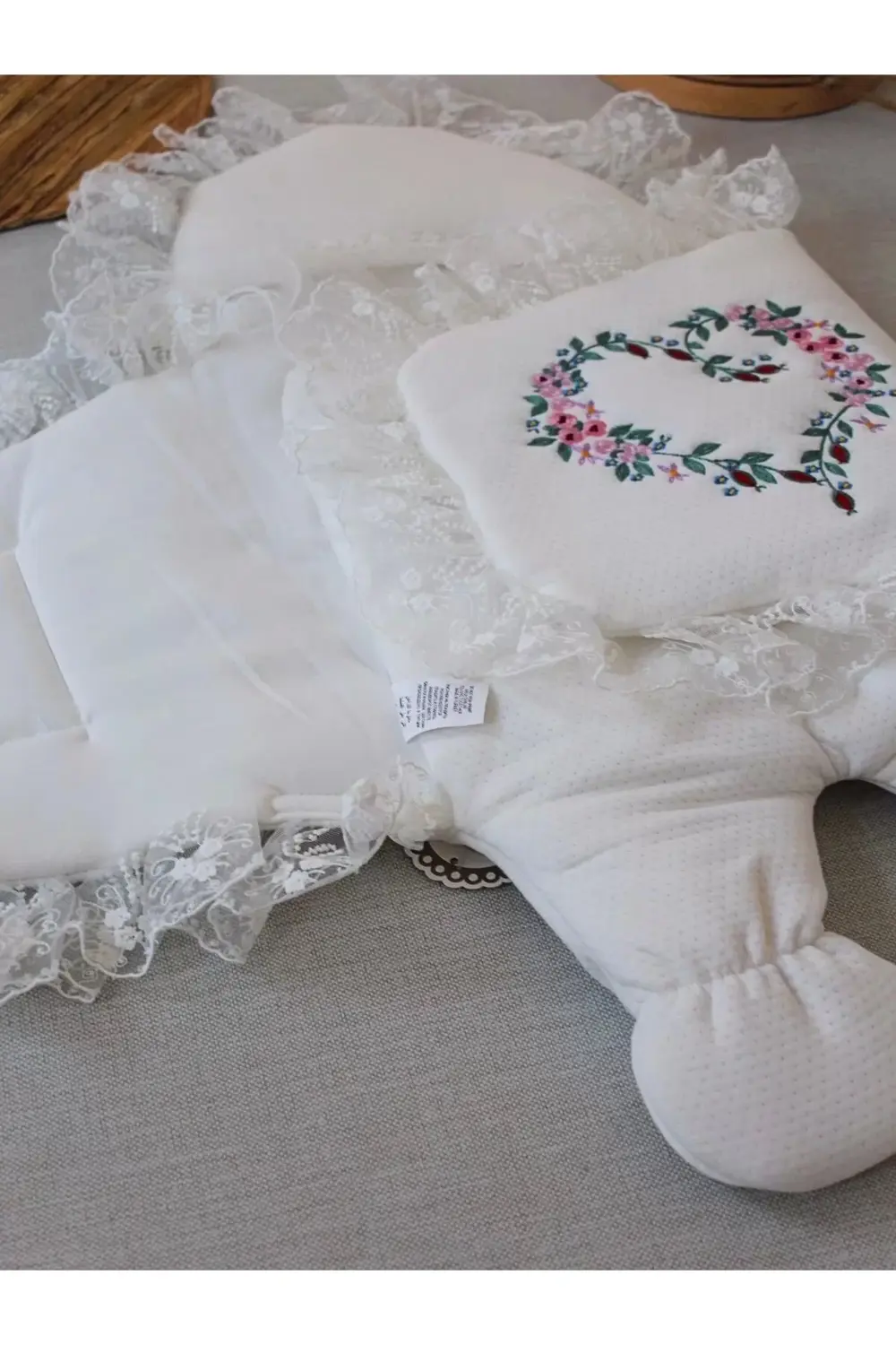 Yenidoğan Kapitone Anadolunun Kalbi Nakışlı Ayaklı Kız Erkek Bebe