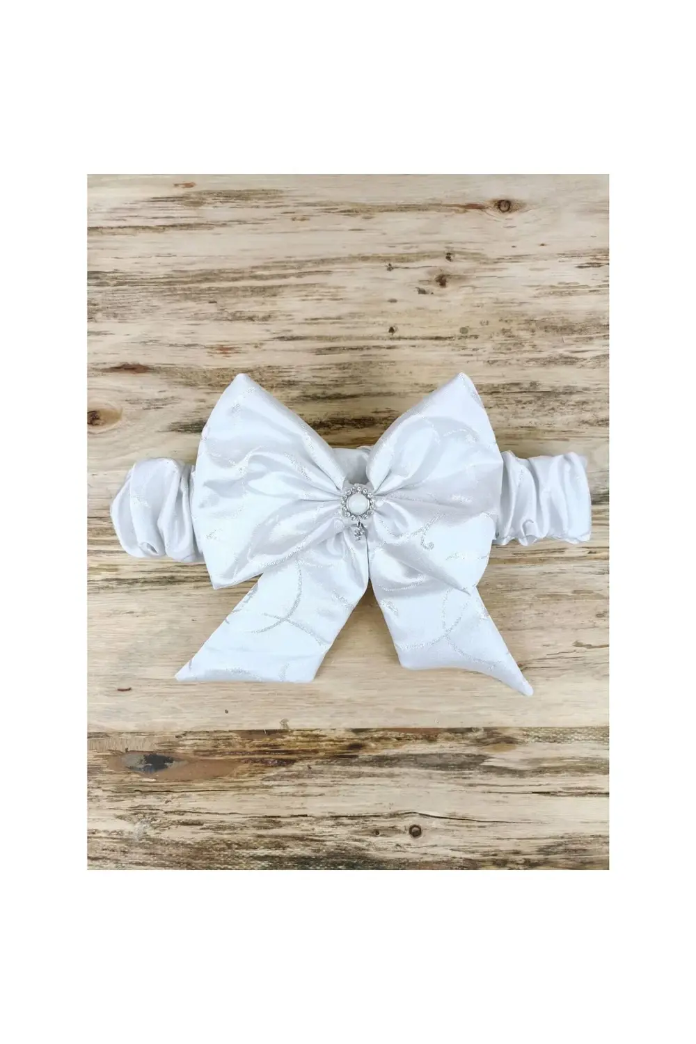 Yenidoğan Pırıltı Taç Nakışlı İnci Delüks Kundak Bebek Battaniyes