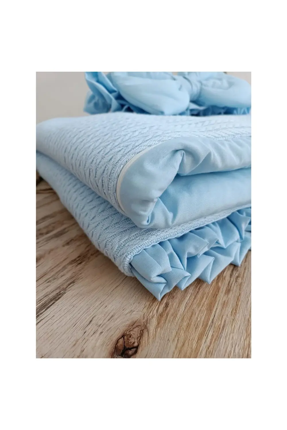 Yenidoğan Tericotton Kumaş Multi Mevsimlik Bebek Battaniyesi Kund