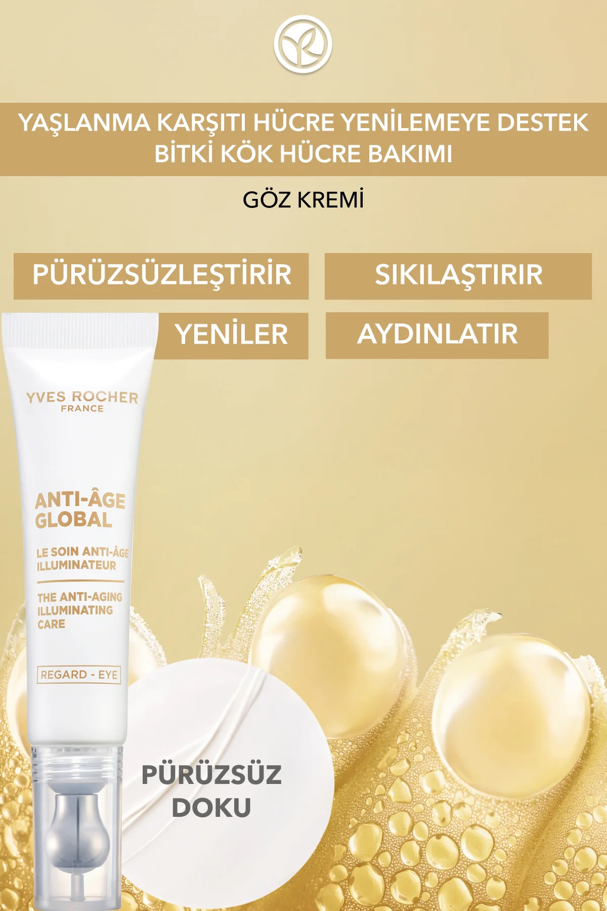 Yenileyici Yaşlanma Karşıtı Bitkisel Kök Hücre Bakımı Anti-age Gl