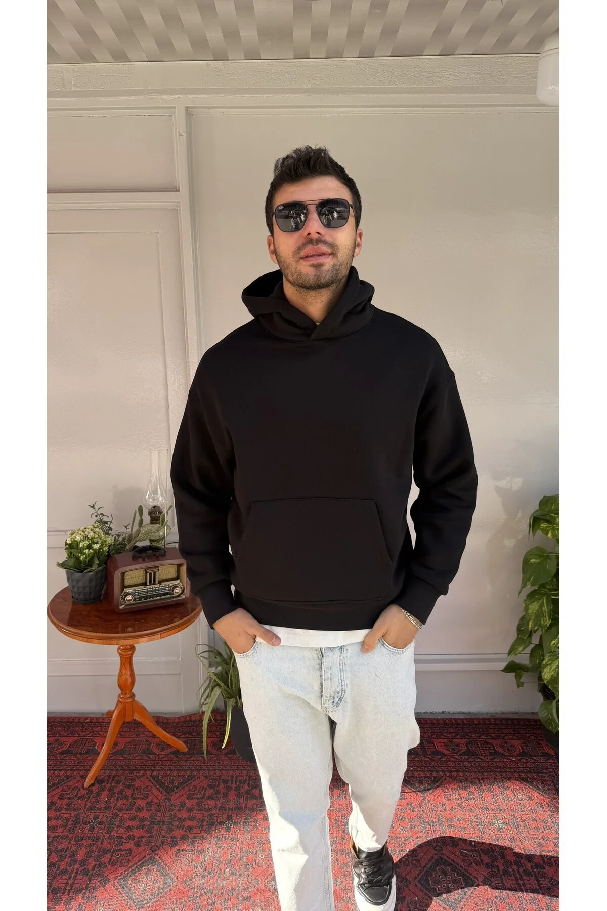 Yep Düz Basic Kapuşon