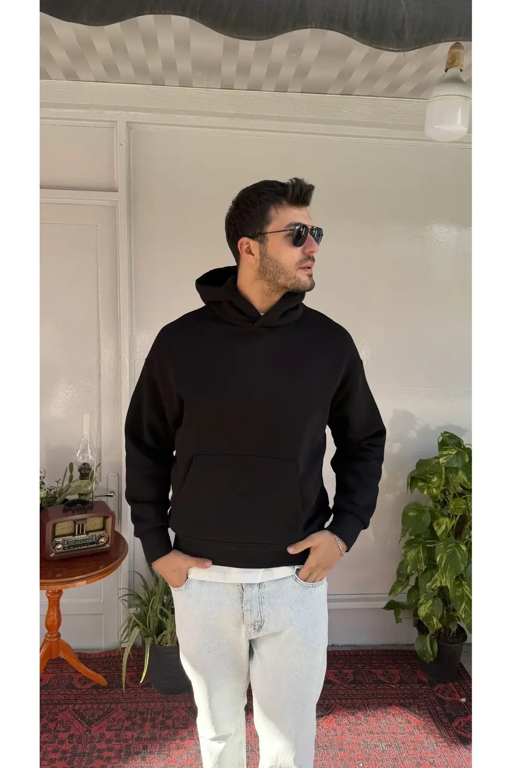 Yep Düz Basic Kapuşon
