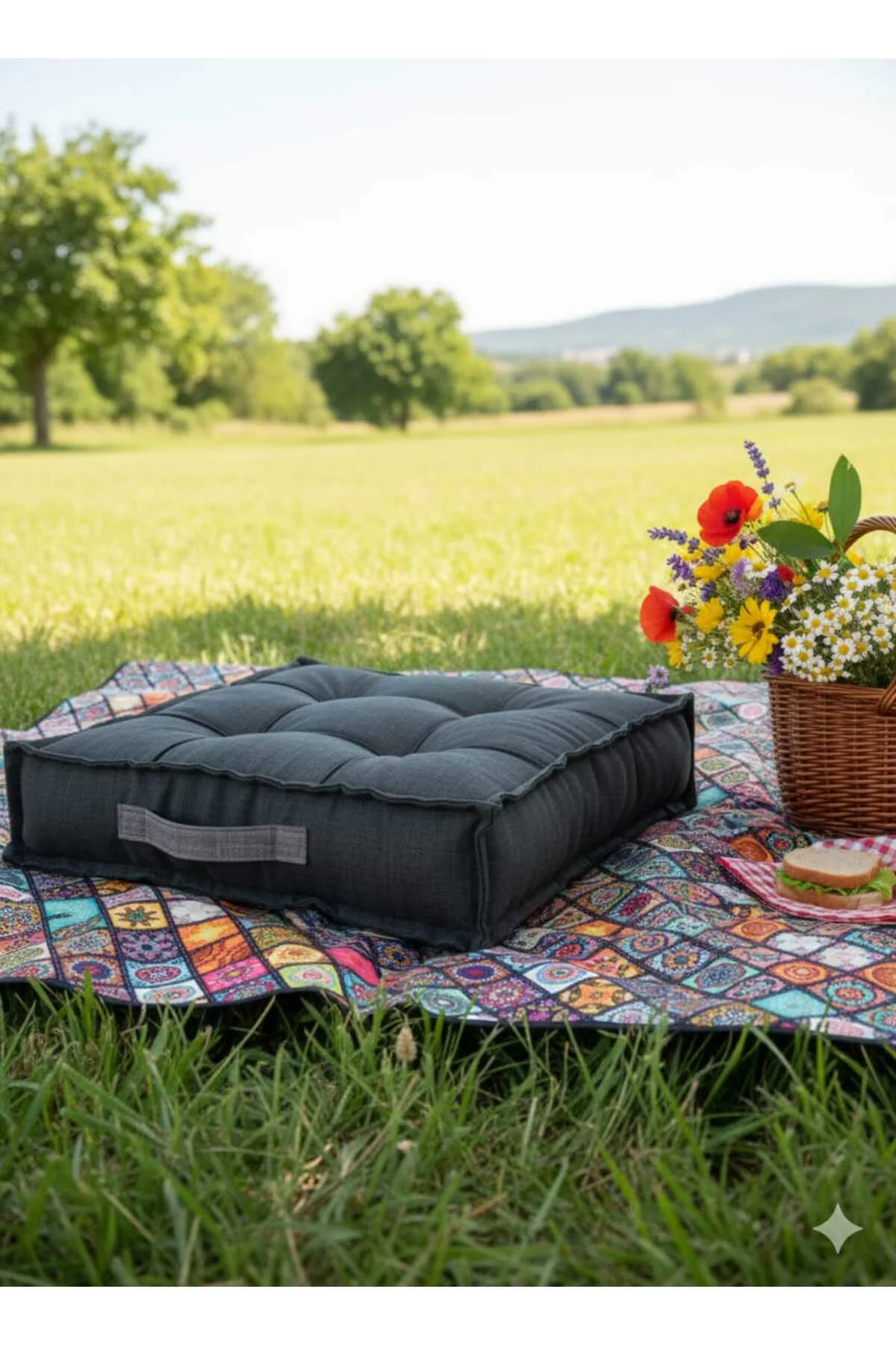 Yer minderi bisküvi minderi