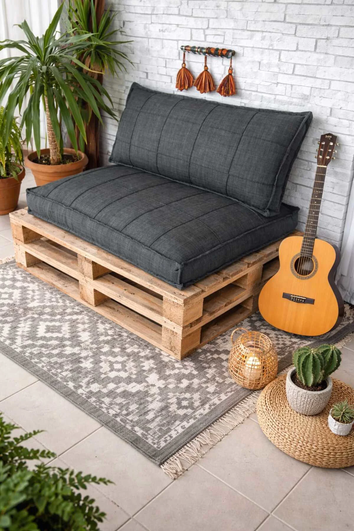 Yer minderi palet minderi 60x100