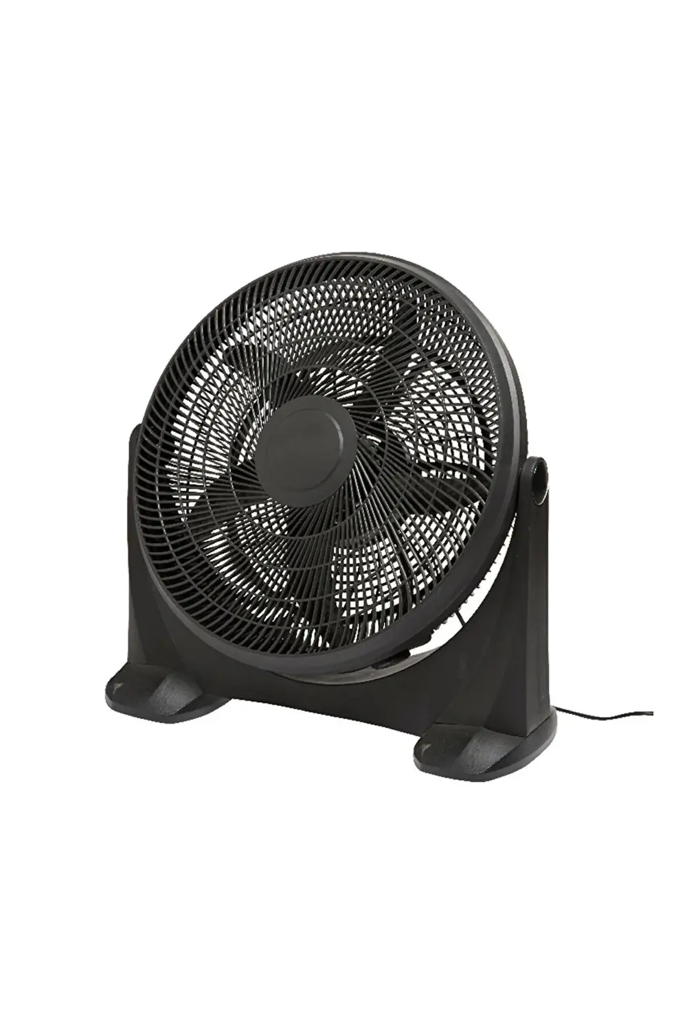 Yer Tipi 50 cm Siyah Vantilatör 90w 180°