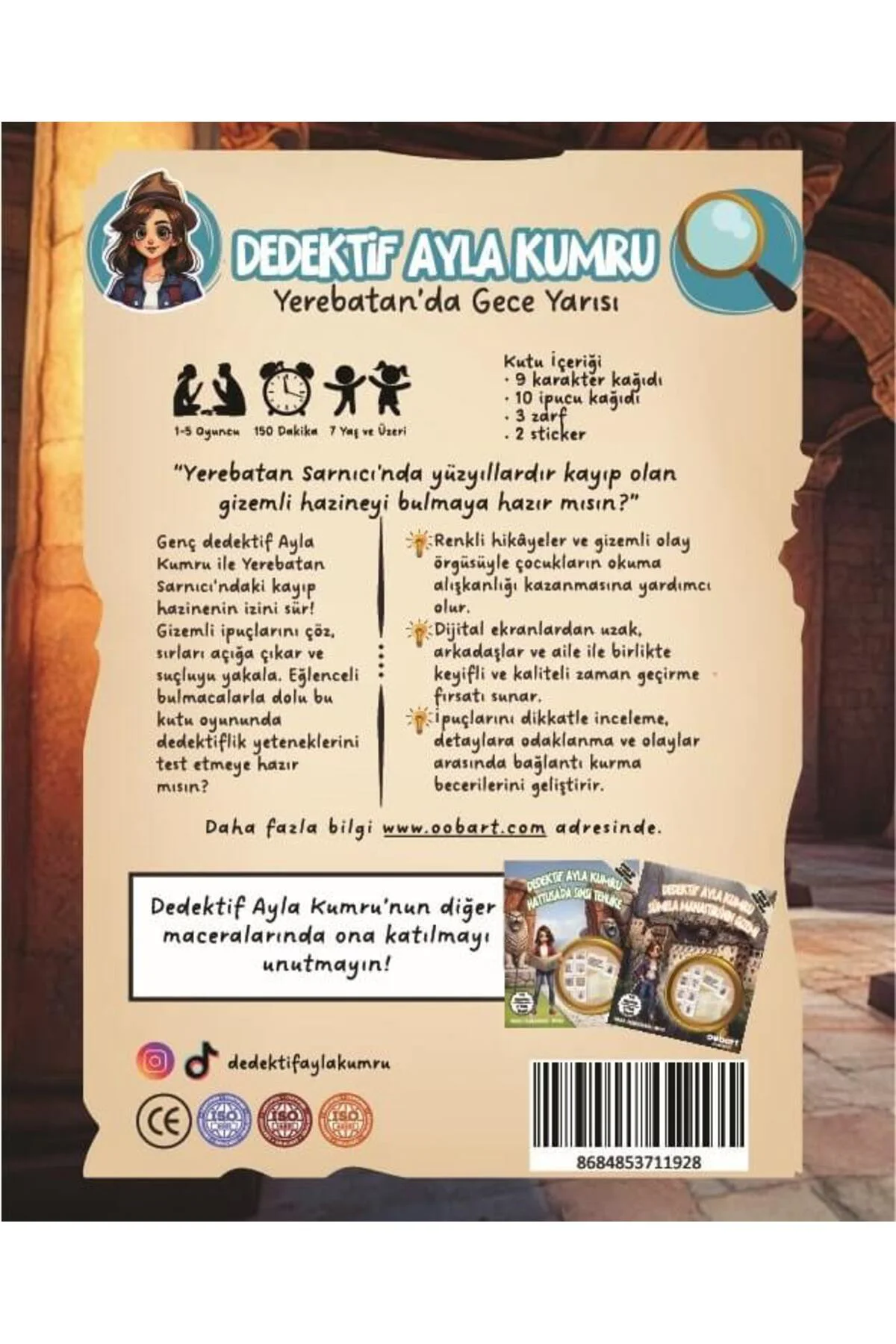 Yerebatan'da Gece Yarısı, Çocuklar için Eğlenceli Dedektiflik Oyu