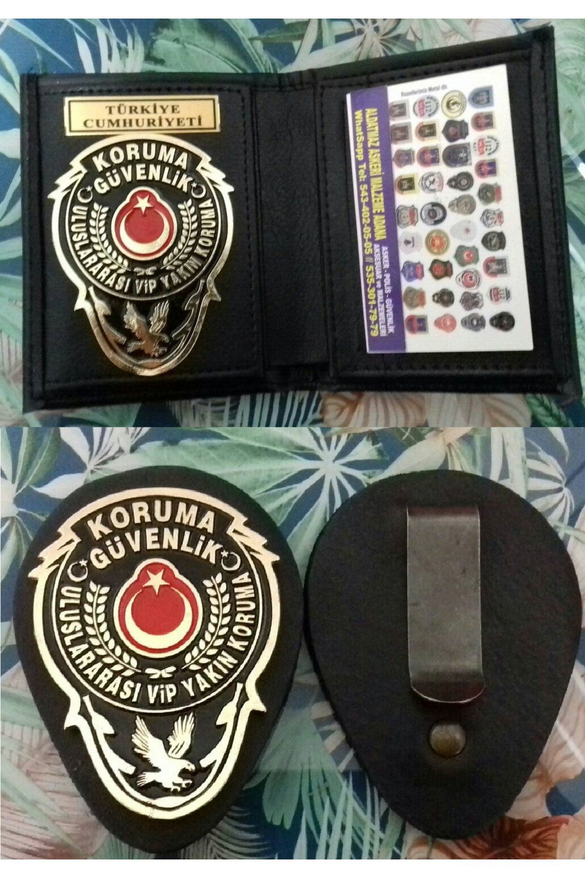 Aldatmaz Askeri Malzeme Yerli Tasarim.Yakin Koruma Rozetli Cüzdani V Kemer Rozeti Satinal