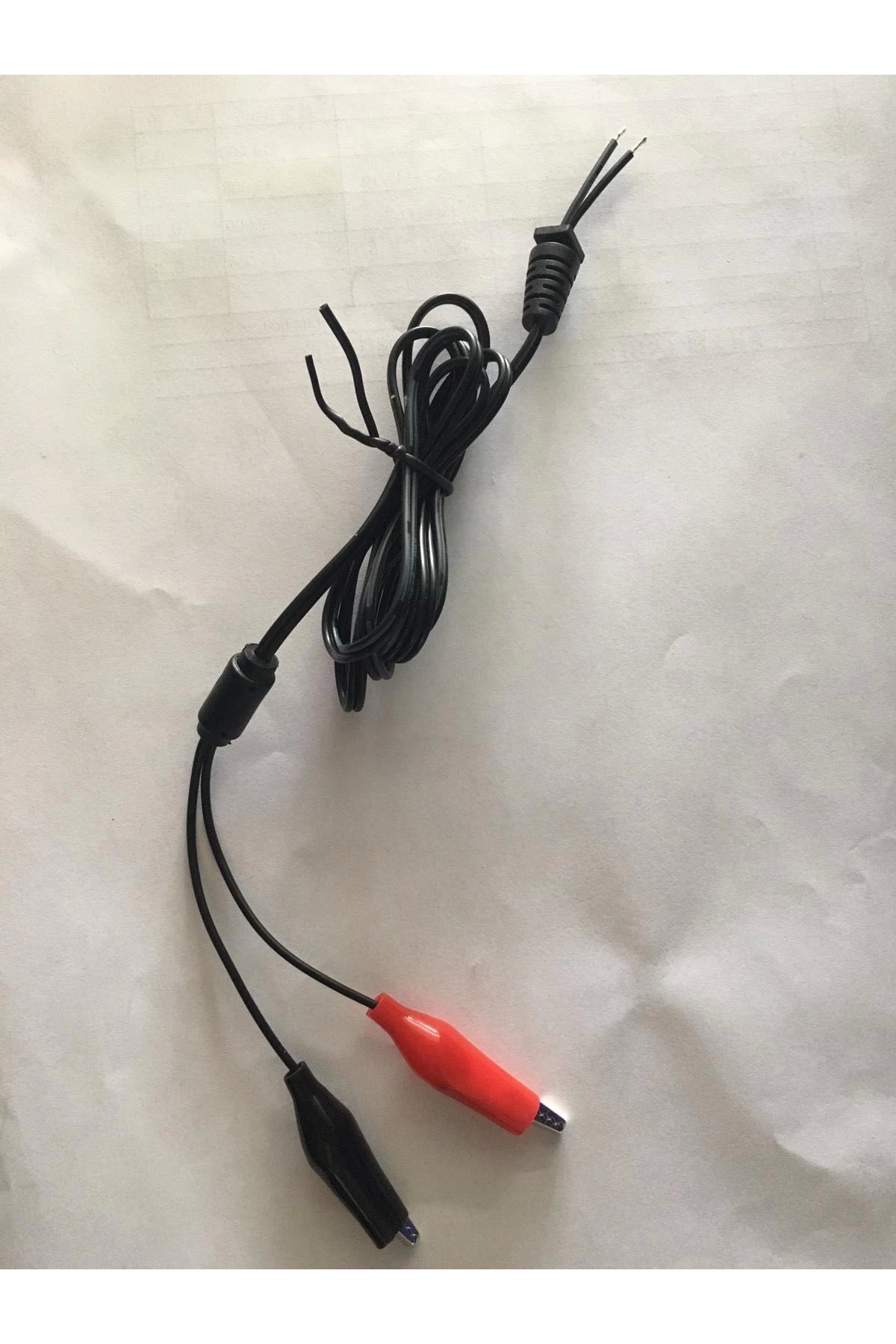 YERLİ ÜRETİM 1.2 METRE KROKODİL UÇLU YEDEK ADAPTÖR KABLOSU (4533)
