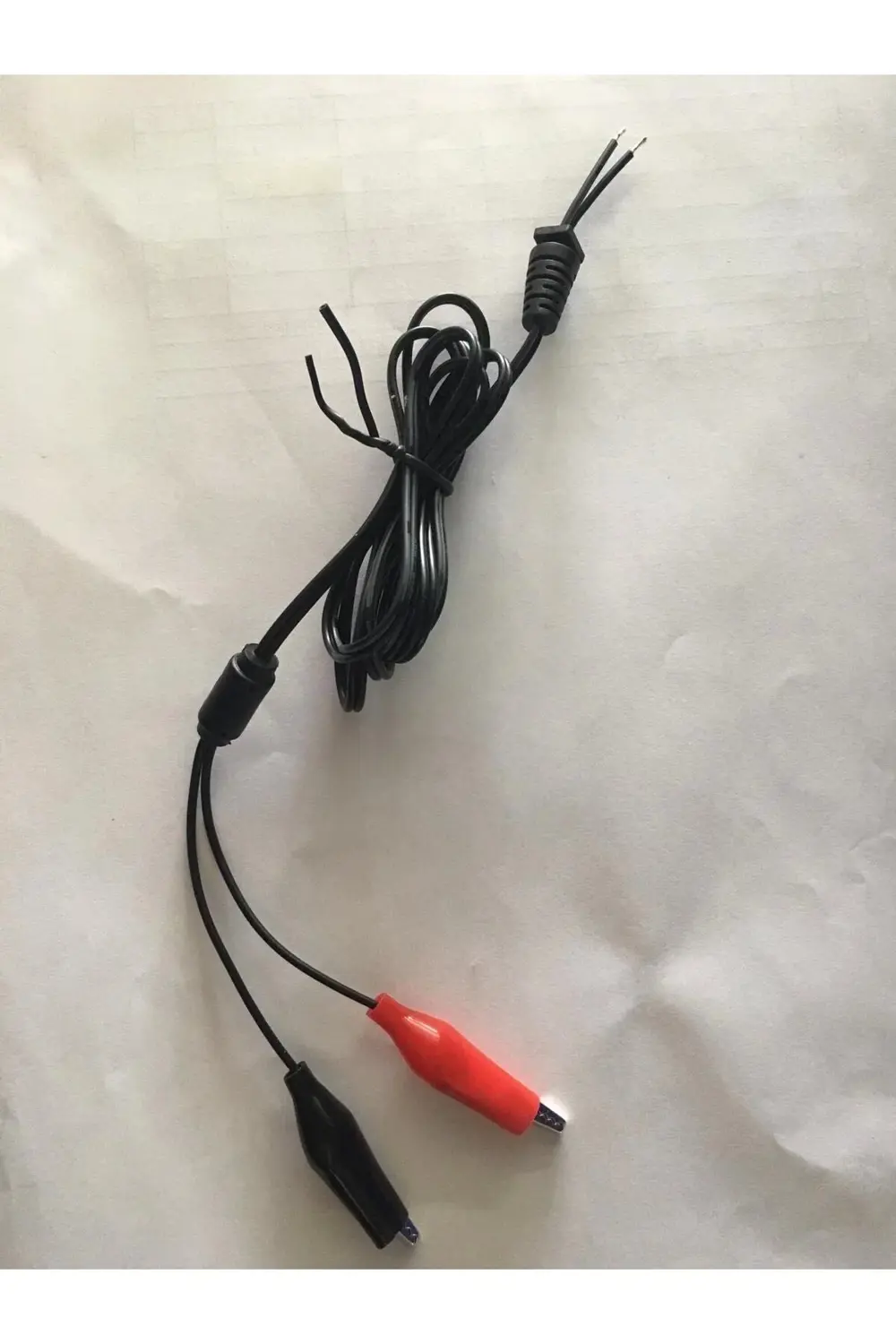 YERLİ ÜRETİM 1.2 METRE KROKODİL UÇLU YEDEK ADAPTÖR KABLOSU (4533)