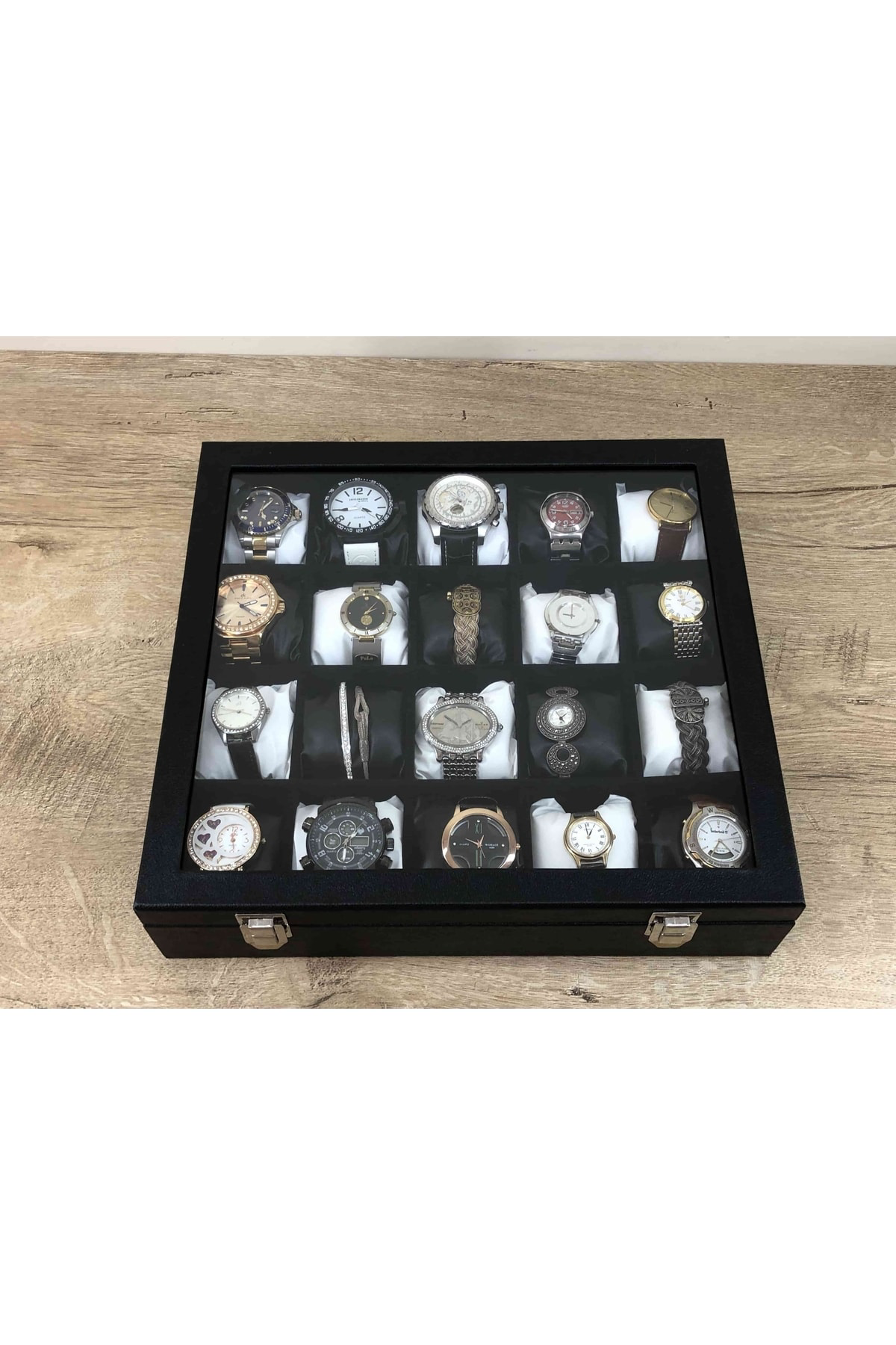 Yerli Üretim 20 Farklı Saat Alabilen Deri Kaplama Takı Kolye Bile