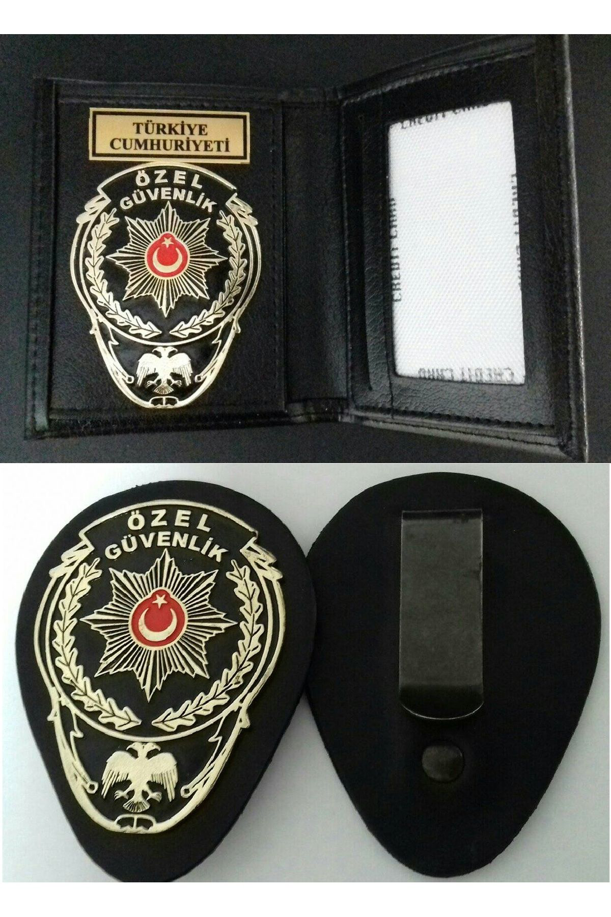 YERLİ ÜRETİM.ÖZEL GÜVENLİK ROZETLİ CÜZDANI ve KEMER ROZETİ SATINA