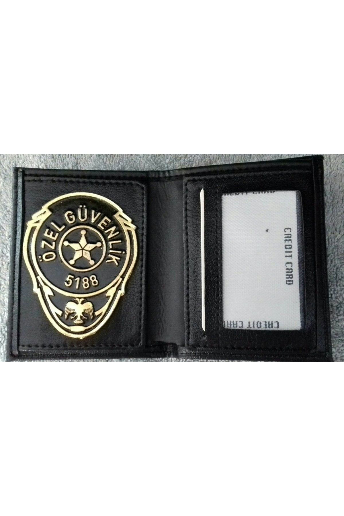 Aldatmaz Askeri Malzeme Yerli Üretim.Özel Güvenlik Rozetli Cüzdani V +1-Rozet  Satinal.Si