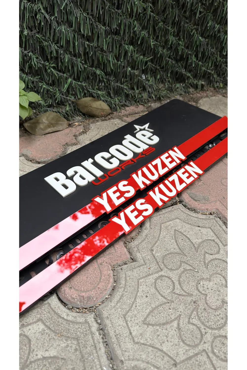 YES KUZEN TAKMATİK PLEKSİ PLAKALIK RED EDITION