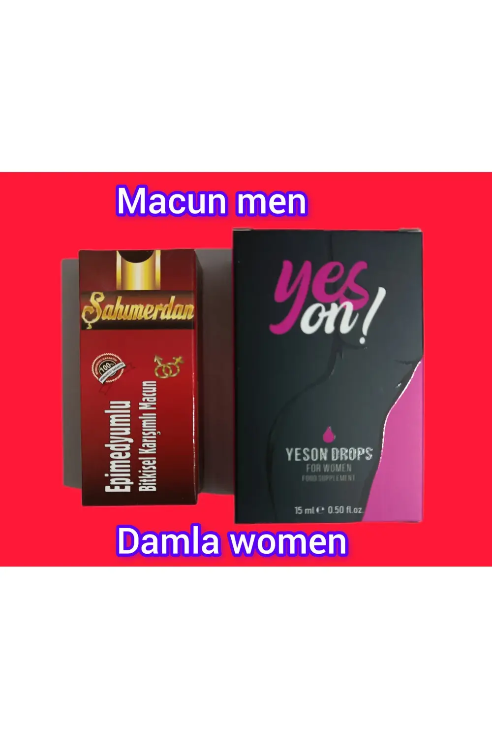 YES ON 15 ML UYARICI DAMLA &ERKEL MACUN 2 Lİ STİCK