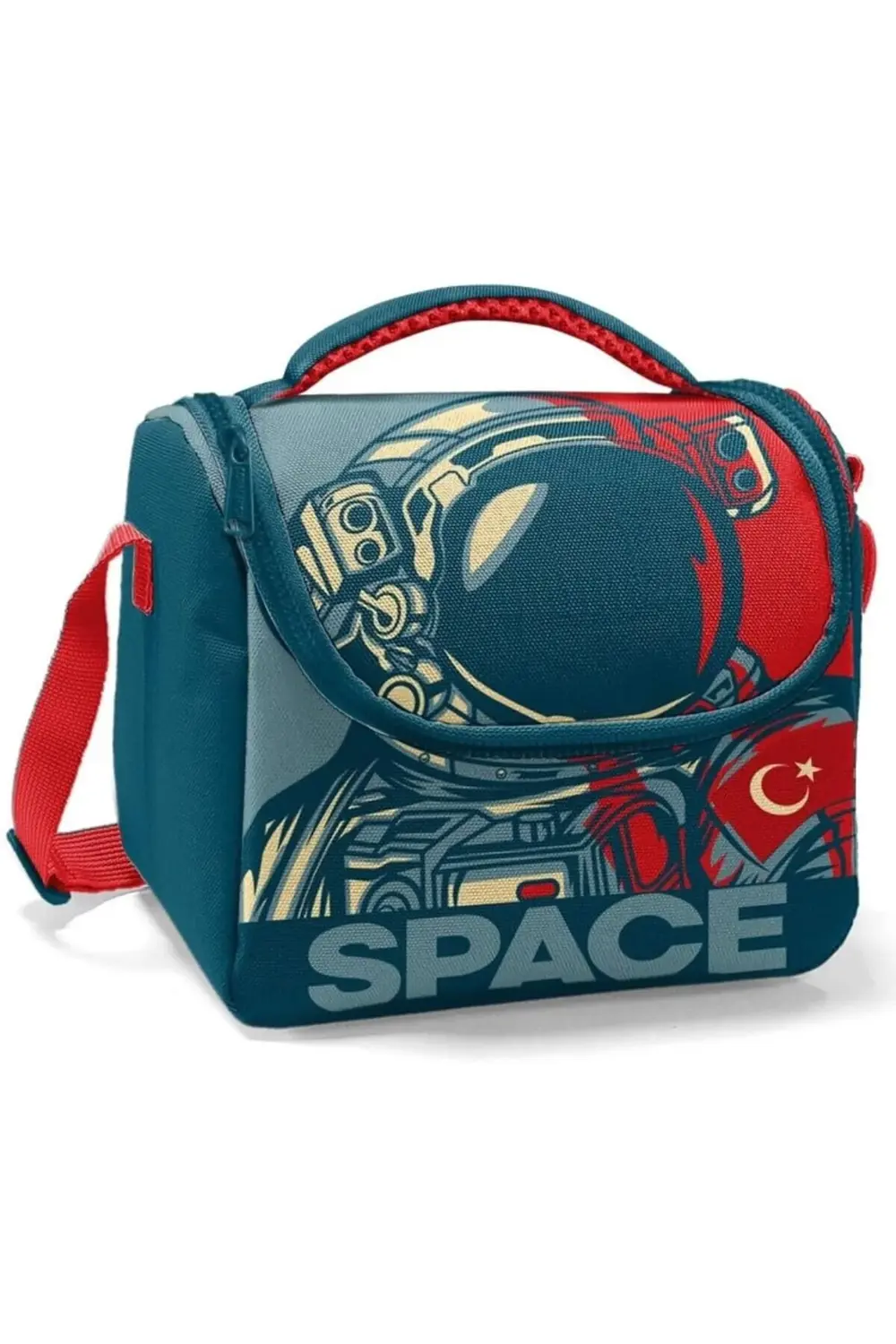 Yeşil Baskılı Erkek Çocuk Okul Beslenme ve Piknik Çantası 1185222