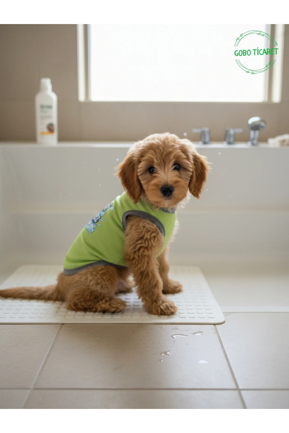 Yeşil Beni Yıka Baskılı Kedi ve Köpek Kıyafeti–Evcil Hayvan Tişör