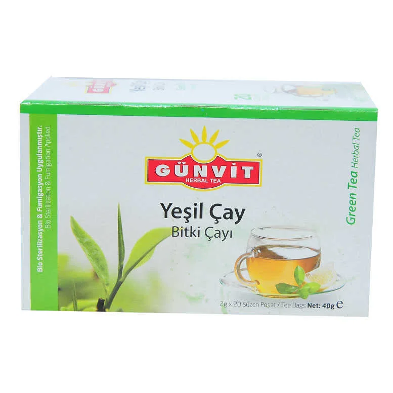Yeşil Çay Bitki Çayı 20 Süzen Poşet