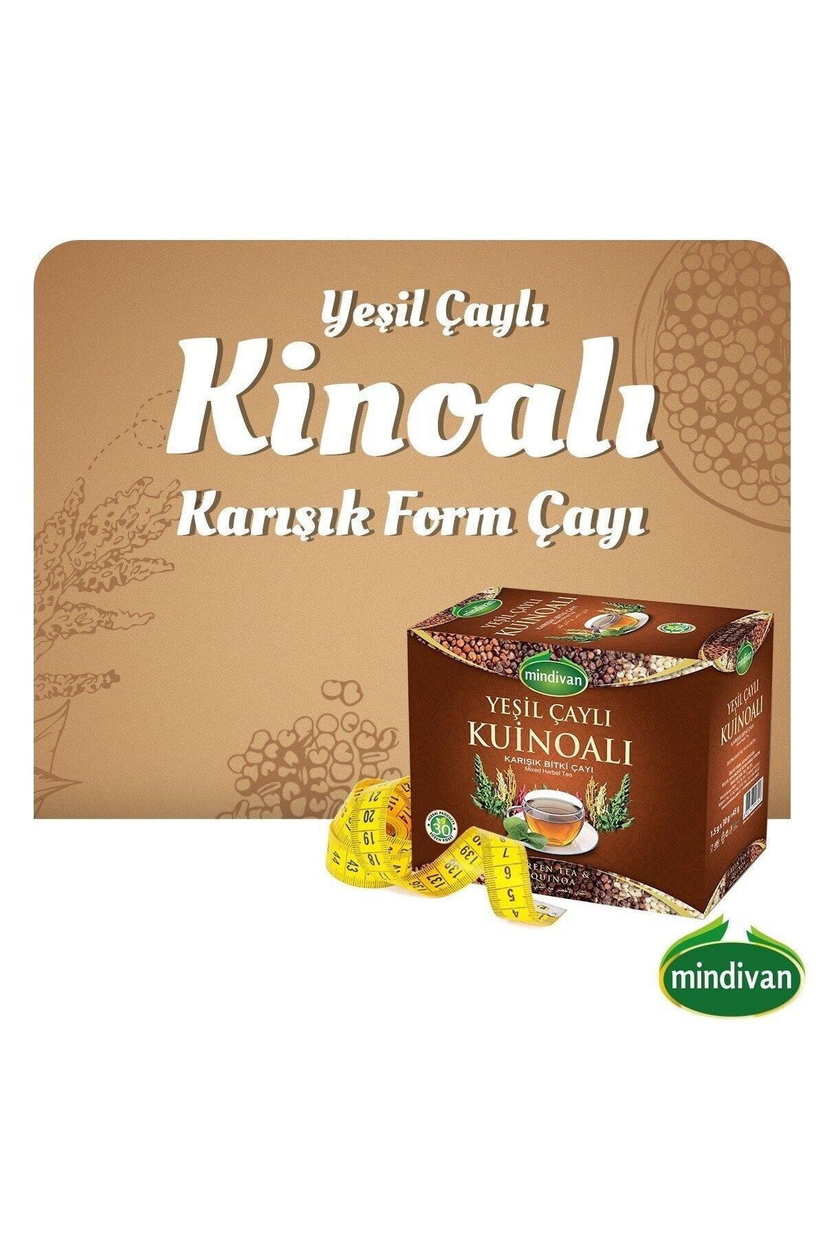 Yeşil Çaylı Kinoalı Karışık Form Çayı 1.5 gr x 30 Süzen Poşet x 1