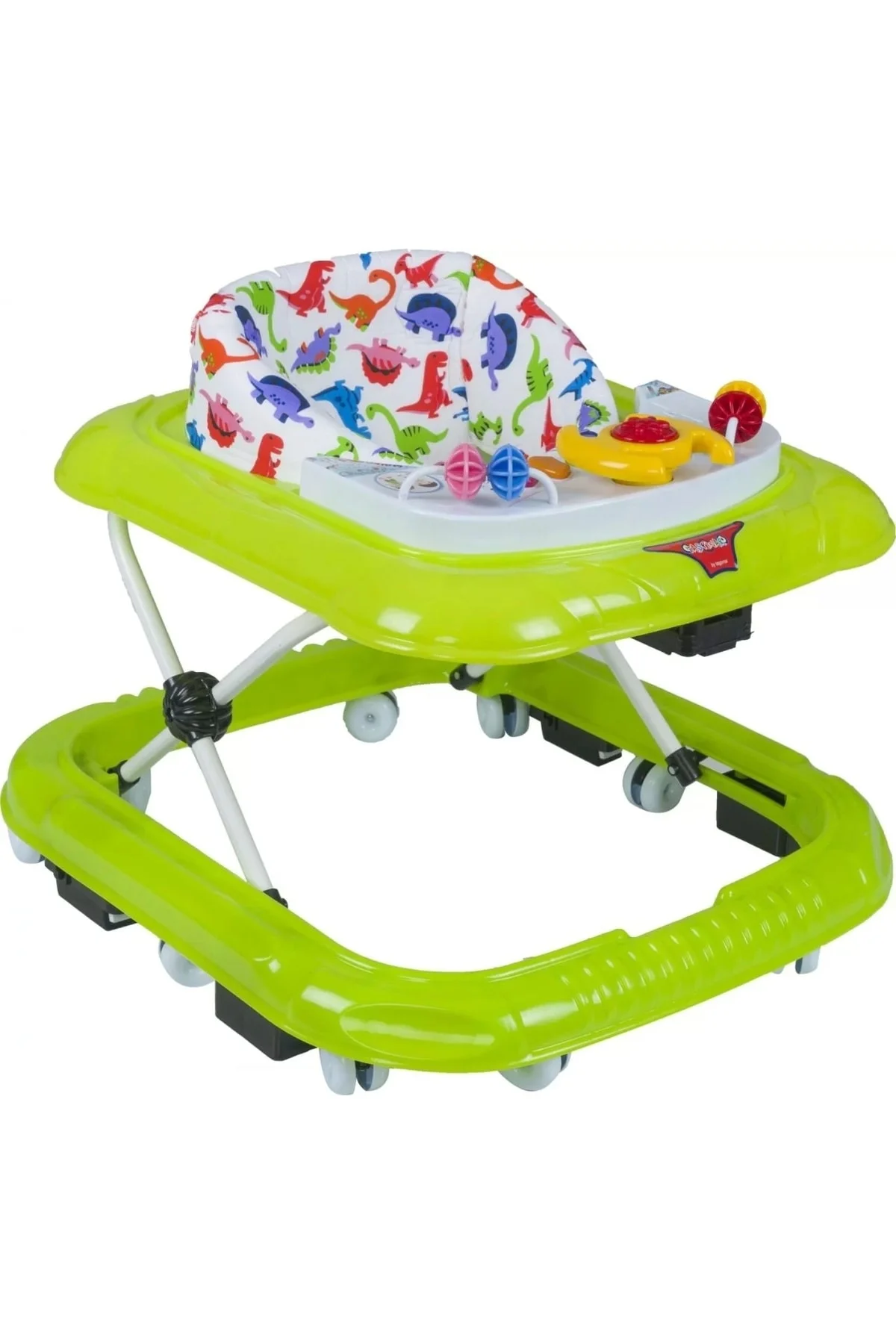 Yeşil Dido Stoplu Bebek Yürüteç