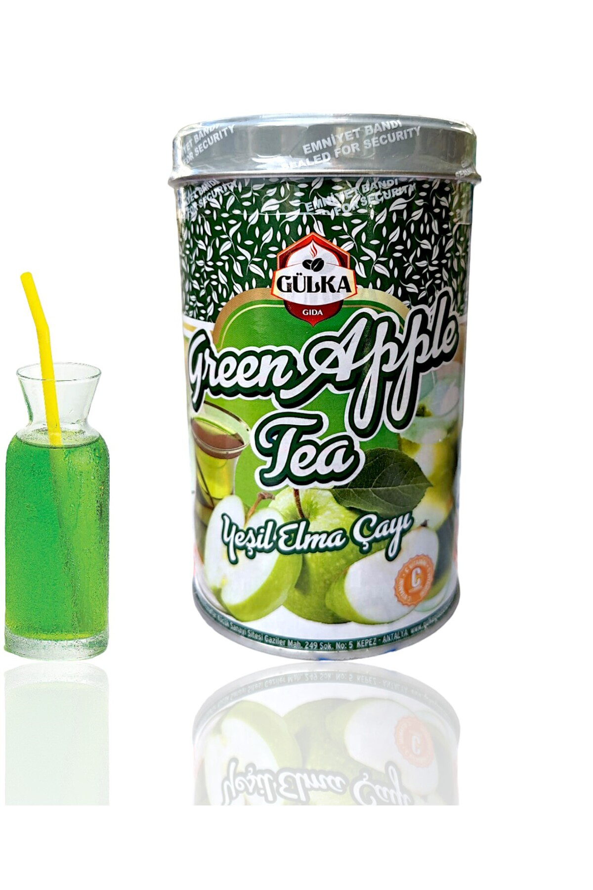Gülka Yeşil Elma Çayı Green Apple Tea 300 Gr