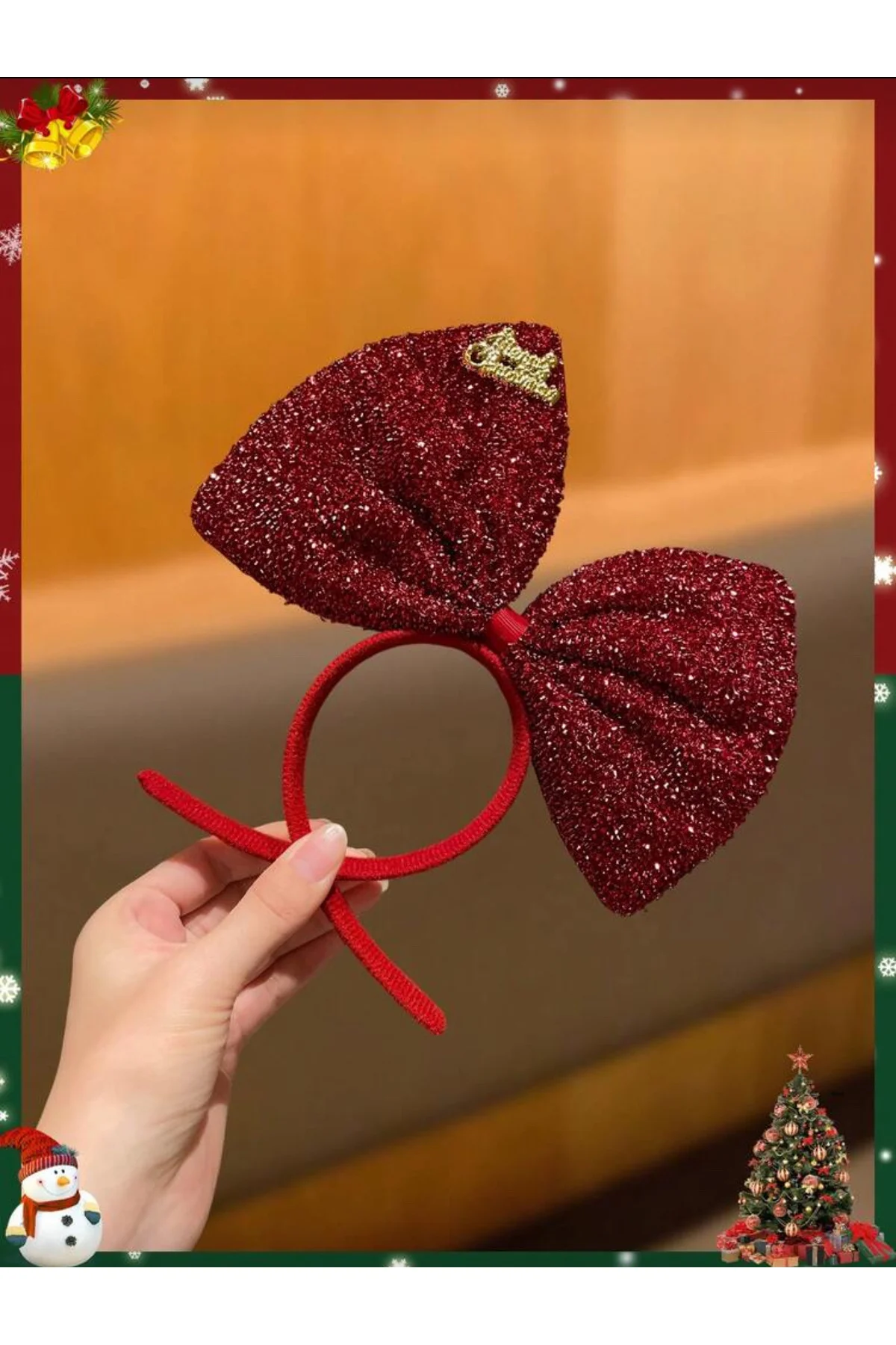 Yeşil Fiyonk Yeni Yıl Noel Taç