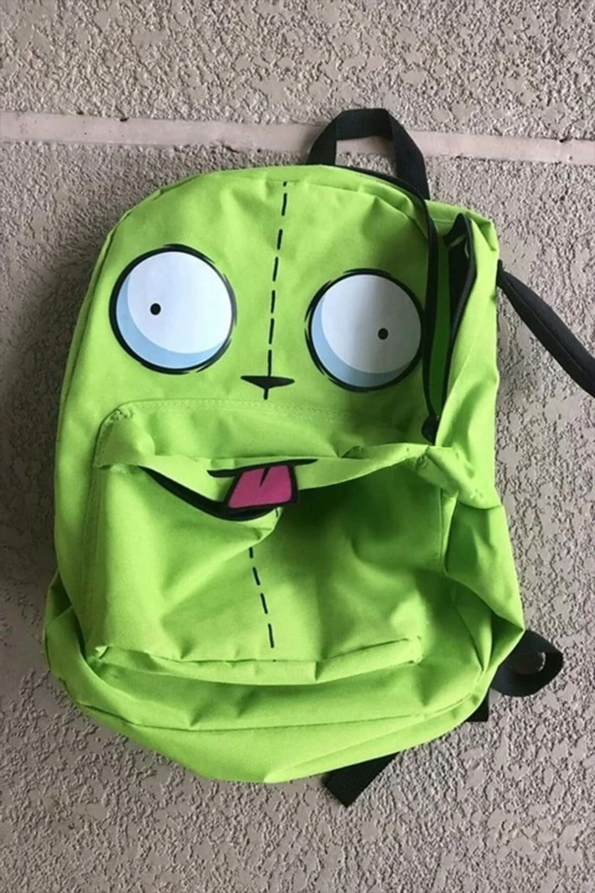 Yeşil Invader Zim Gir Sır Çantası