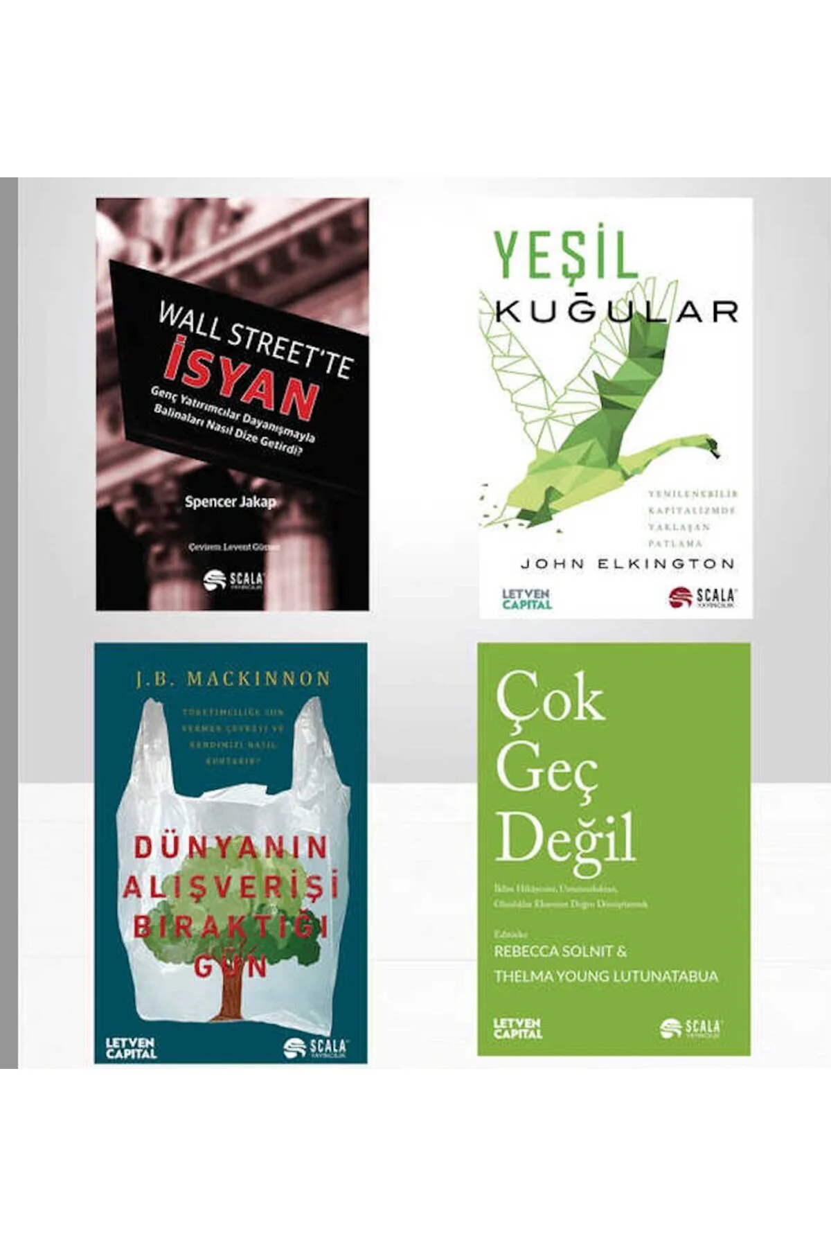 yesil kugular + wall street te isyan + dunyanin alisverisi biraktigi gun + cok gec degil=4 set Fiyatı, Yorumları ve Özellikleri