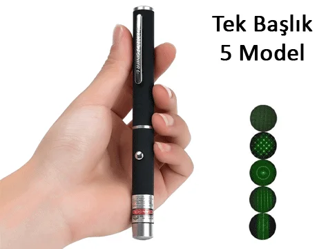 Yeşil Lazer Pointer 500 Mw 15 Km Etkili (tek Başlık 5 Model) - Görsel 4