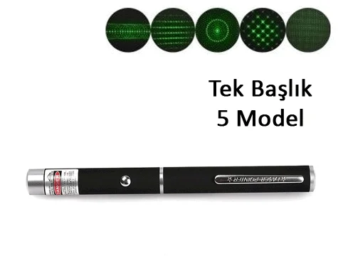 Yeşil Lazer Pointer 500 Mw 15 Km Etkili (tek Başlık 5 Model) - Görsel 2