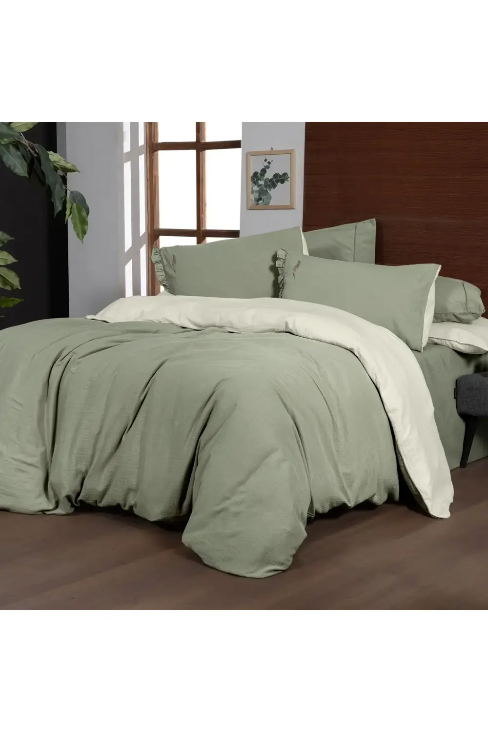 Sarev Yeşil Nevresim Takımı Mood Comfort Kenyon Nt Ck 4Yyeşi̇l