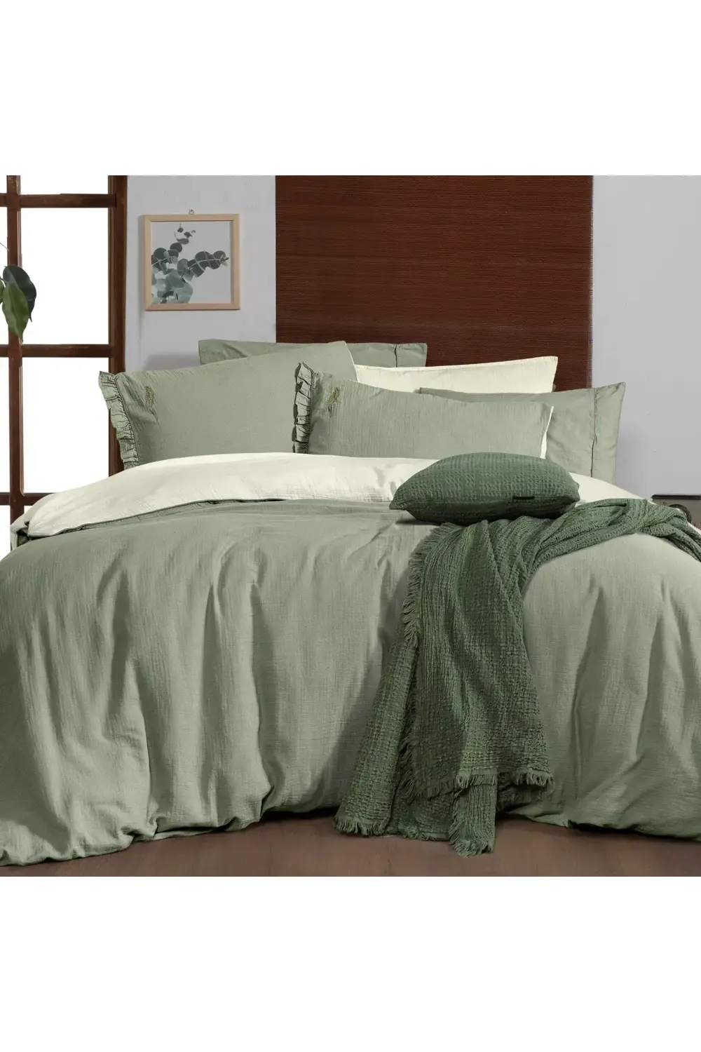 Sarev Yeşil Nevresim Takımı Mood Comfort Kenyon Nt Ck 4Yyeşi̇l