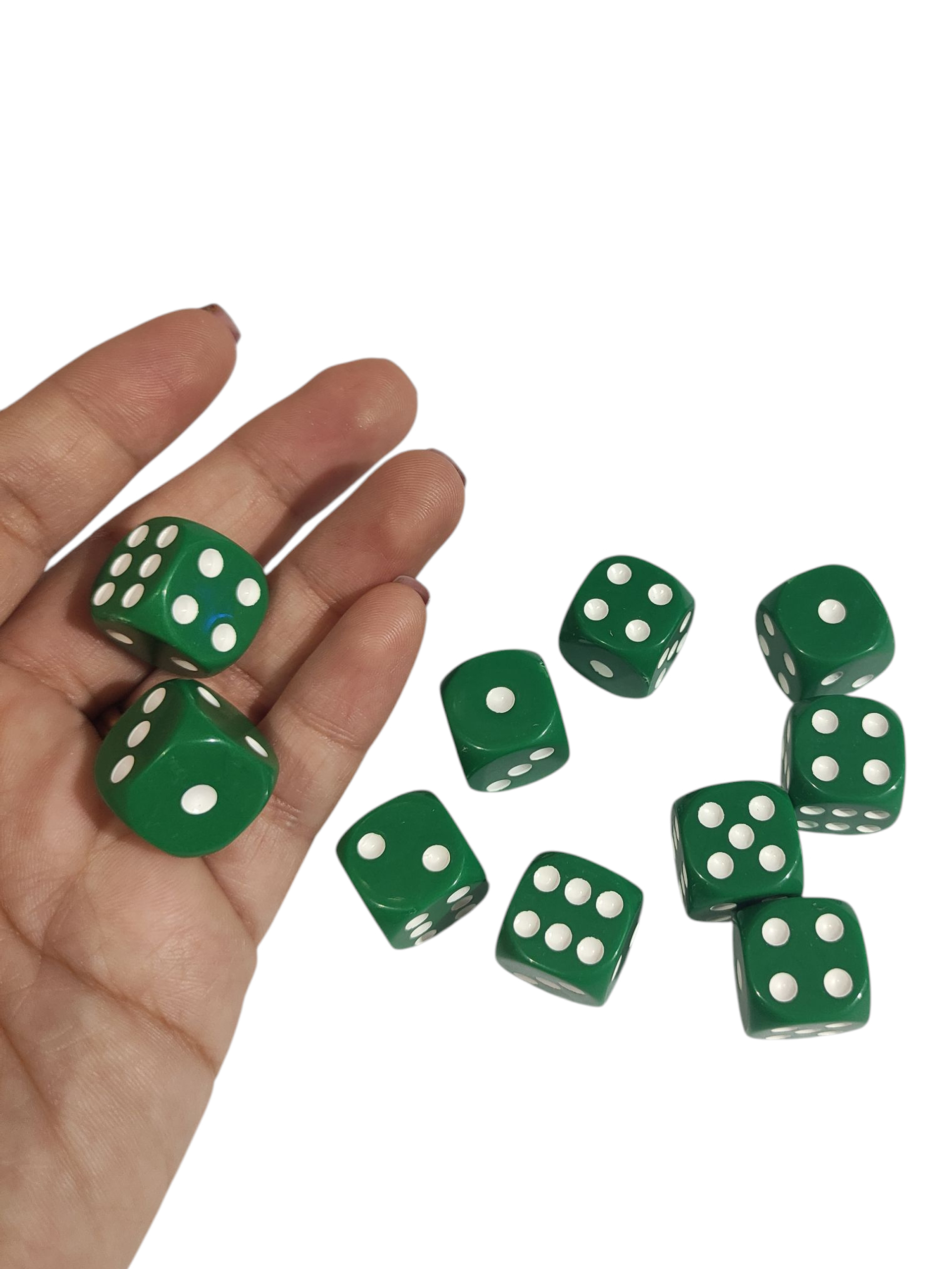 Limmy Yeşil Okey Zari Renkli Masa Oyunlari Zari - 2 Adet