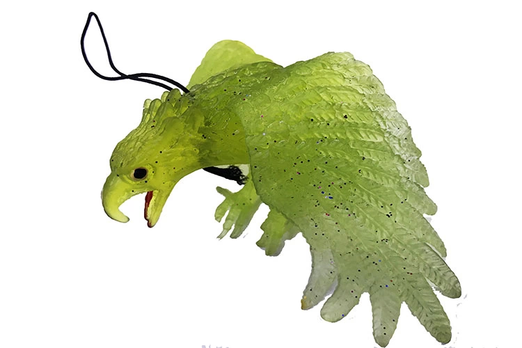 Yeşil Renk Yumuşak Plastik Şaka Kartal Yarasa Anahtarlık Şaka Mal