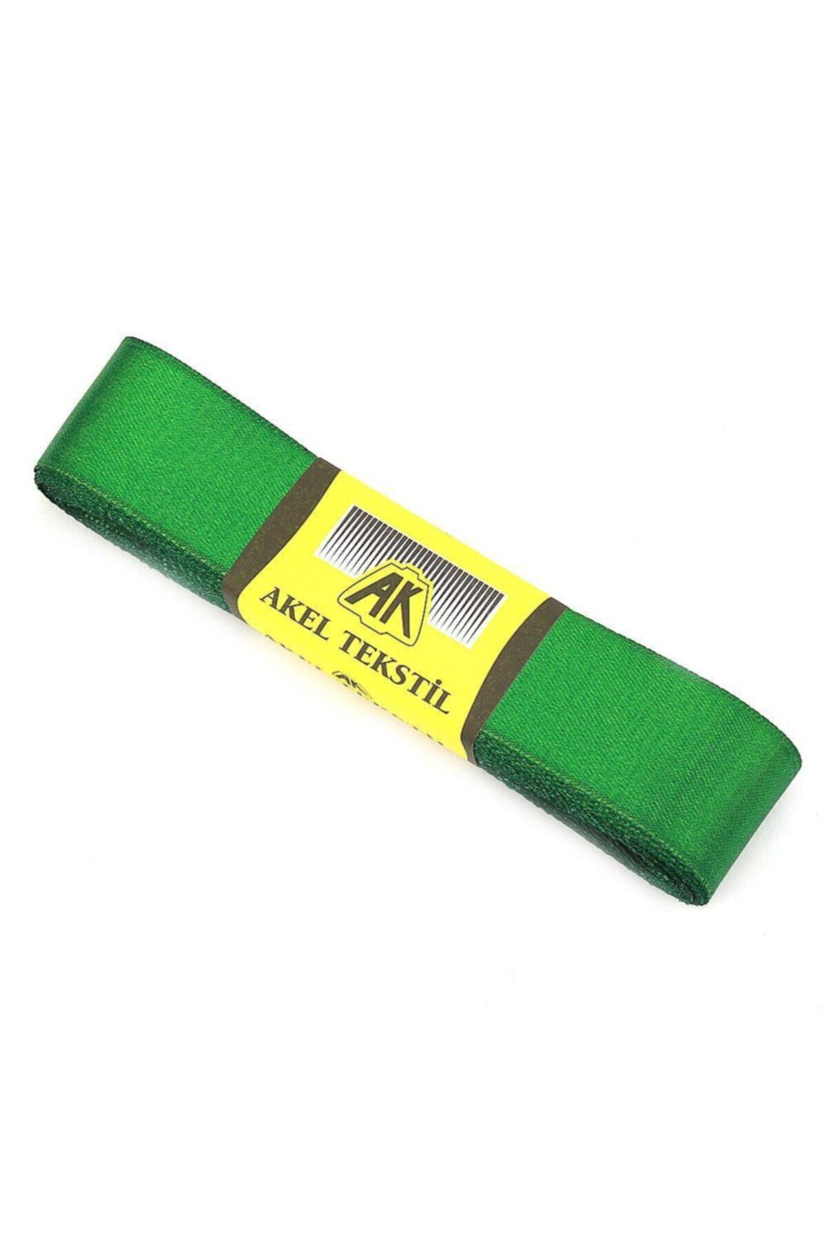 Tuhafiyecimiz Yeşil Saten Kurdele Çift Taraflı 3 Cm Eninde 10 Mt