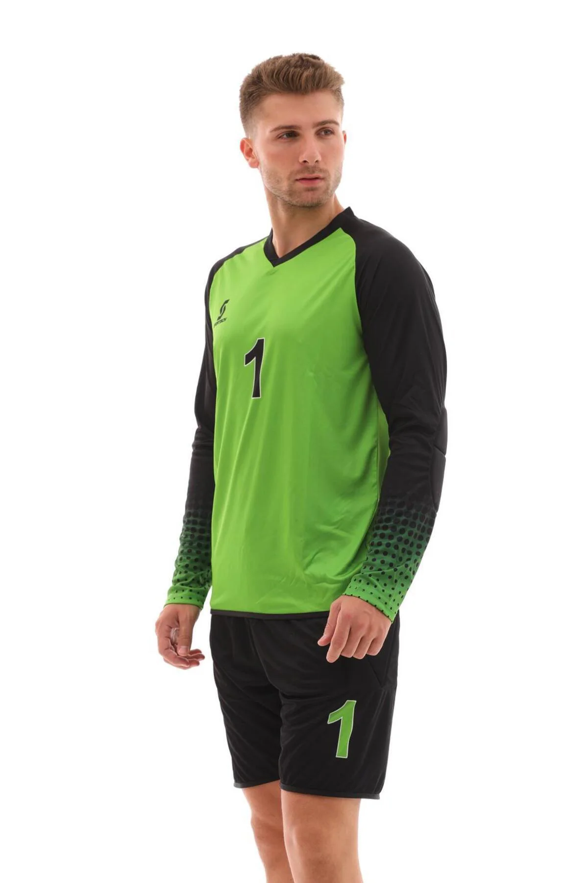 Yeşil Şortu Sünger Destekli Kaleci Forma Takımı R0124
