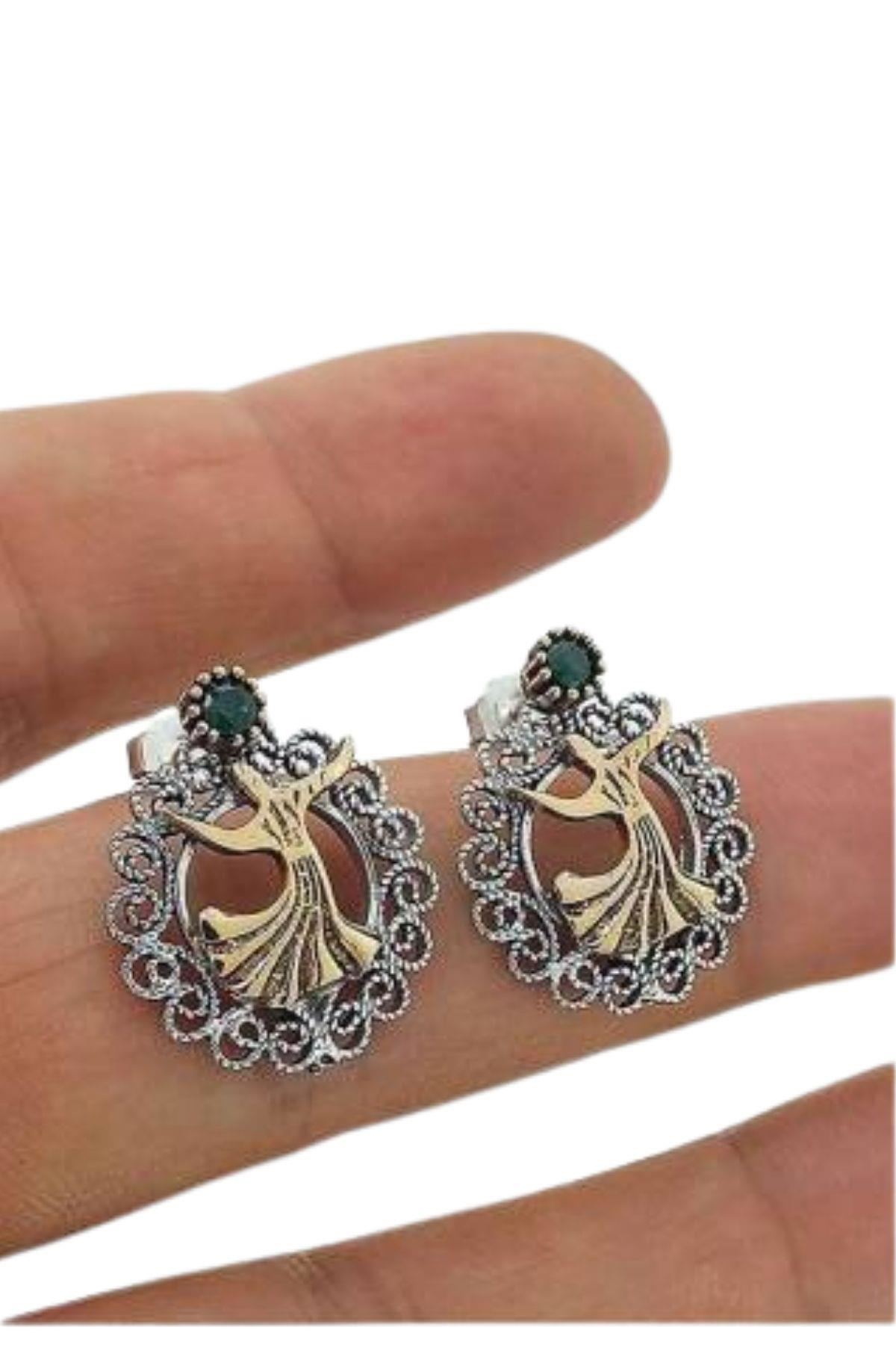 Beyisa Telkari Gümüş Semazen Temalı Bayan Küpe