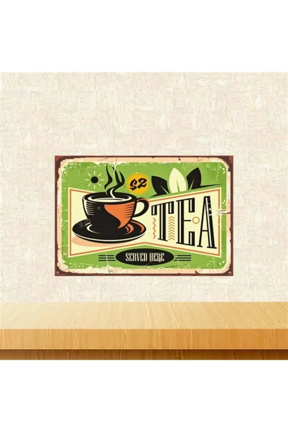 Yeşil Tea Retro Ahşap Poster 20x30 cm Fiyatı, Yorumları ve Özellikleri